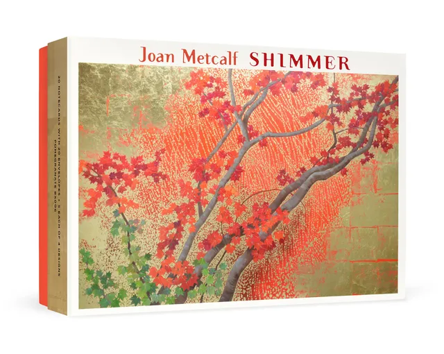 pomegranate-joan-metcalf-shimmer-klappkarten-20er-set-blumen image 1