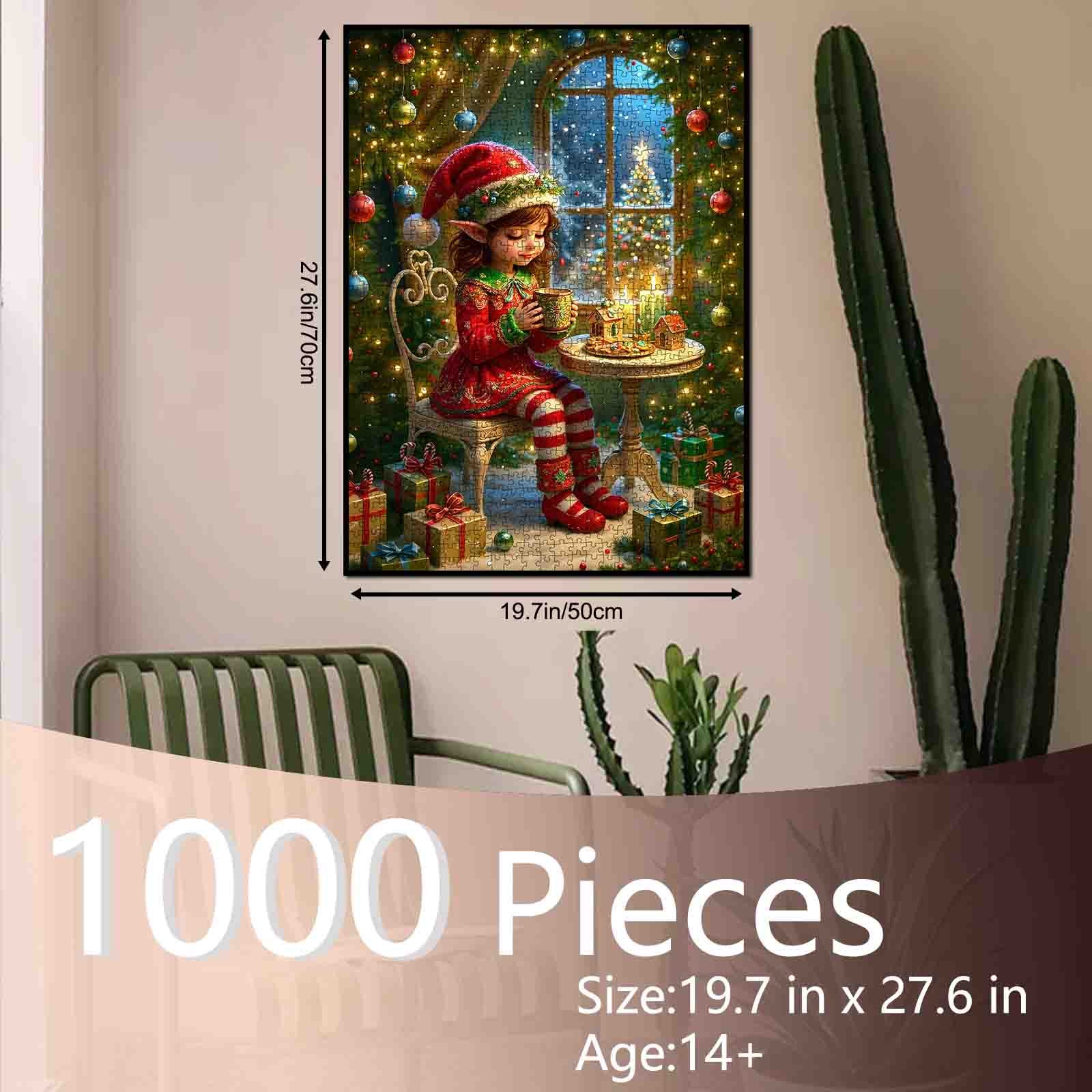 tucocoo-holiday-elf-candlelight-puzzle-1000-teile-weihnachten image 5