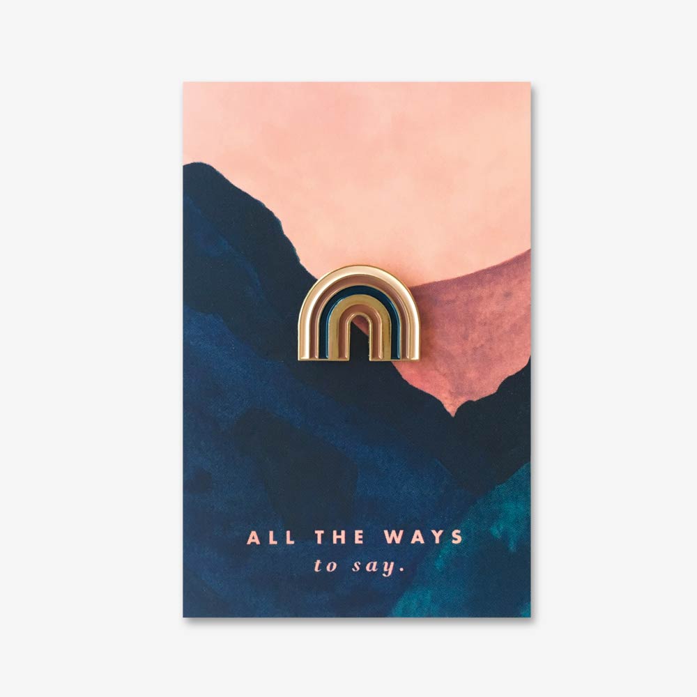 all-the-ways-to-say-rainbow-pin-regenbogen-emaille-23x27mm image 1