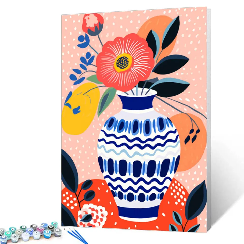 tucocoo-colorful-flowers-in-a-vase-malen-nach-zahlen-40x50 image 1