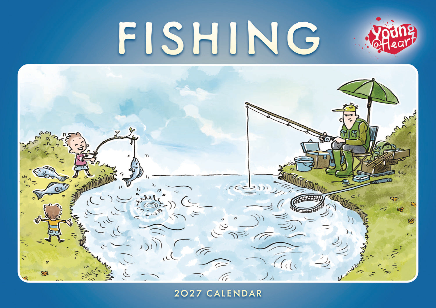 otter-house-fishing-young-at-heart-wandkalender-2027-a4 image 1