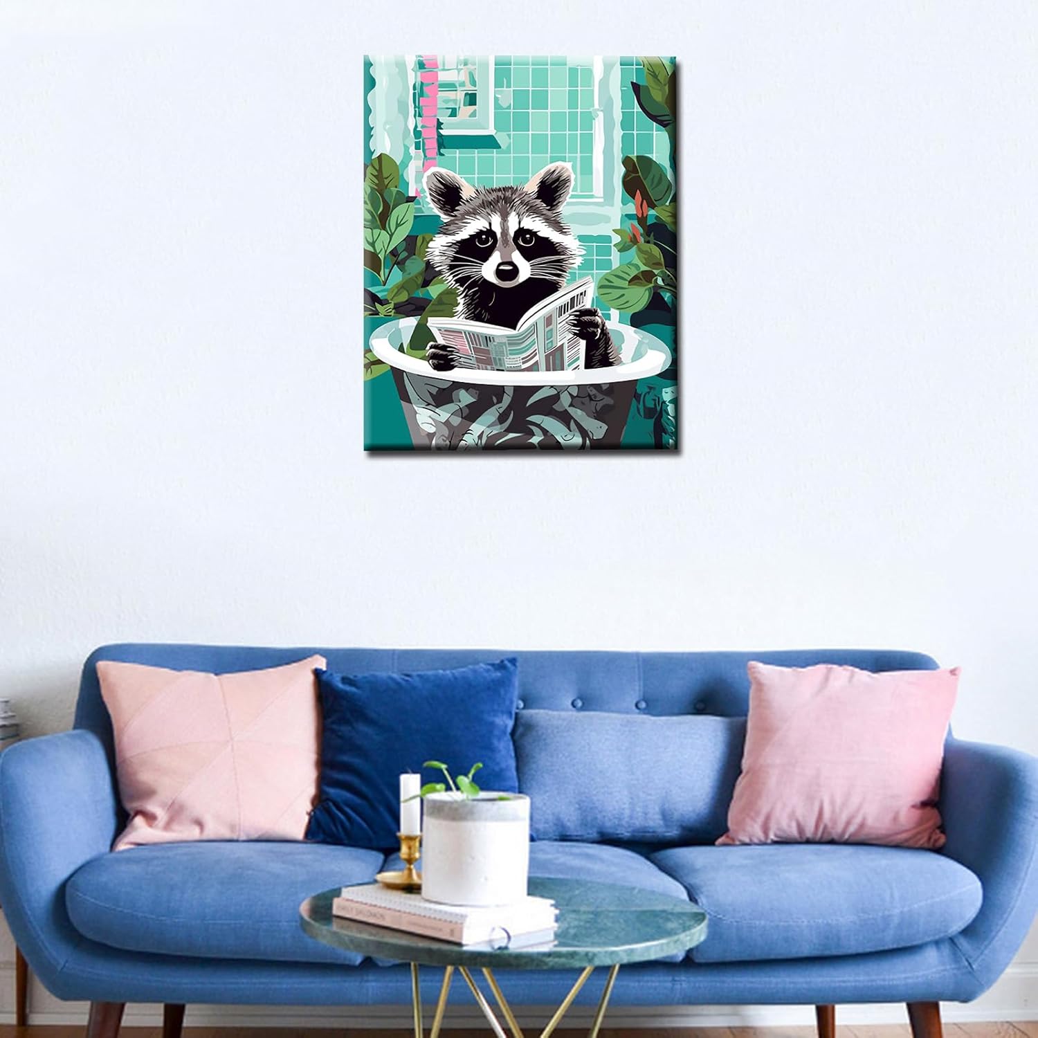 tucocoo-raccoon-reading-newspaper-malen-nach-zahlen-waschb-r image 3