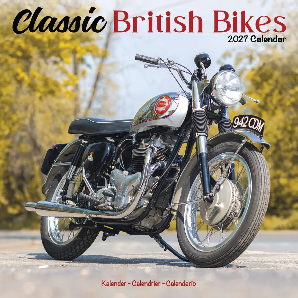 otter-house-calendars-classic-british-bikes-wandkalender-2027 image 1