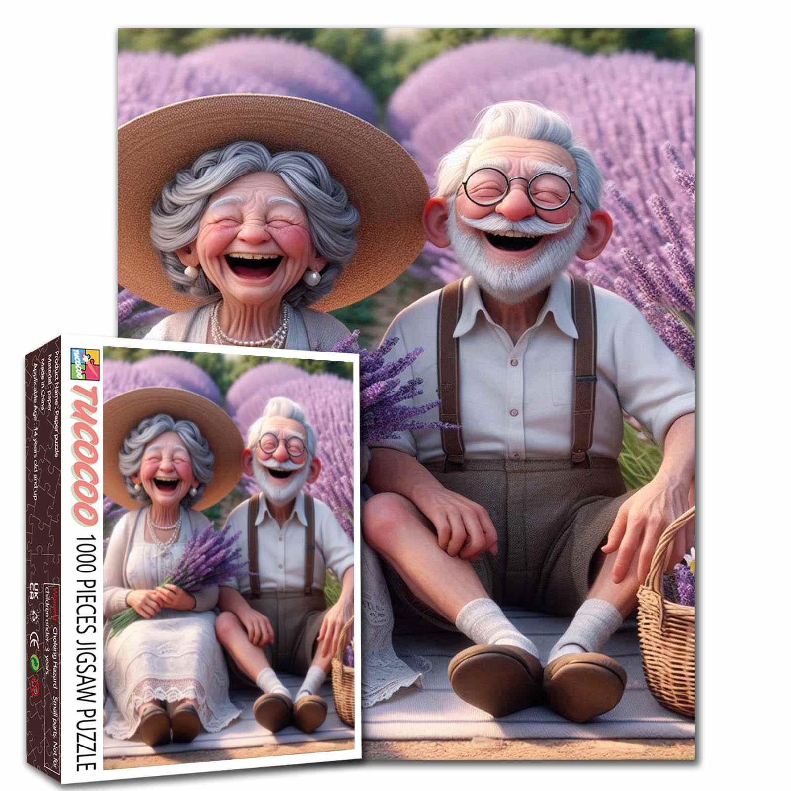 tucocoo-lavender-field-joy-puzzle-1000-teile-lavendel image 1
