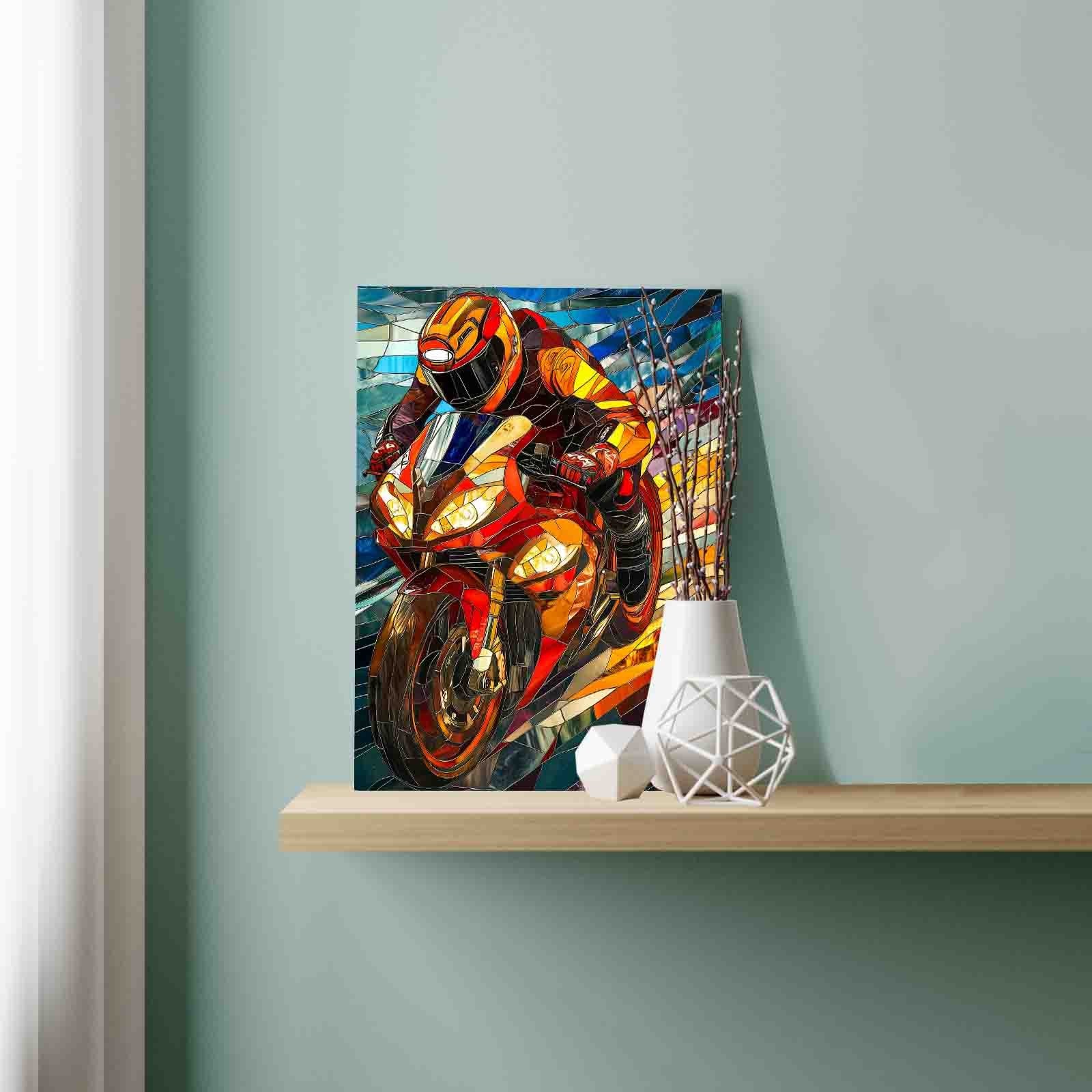 tucocoo-stained-glass-rider-malen-nach-zahlen-40x50-bunt image 3