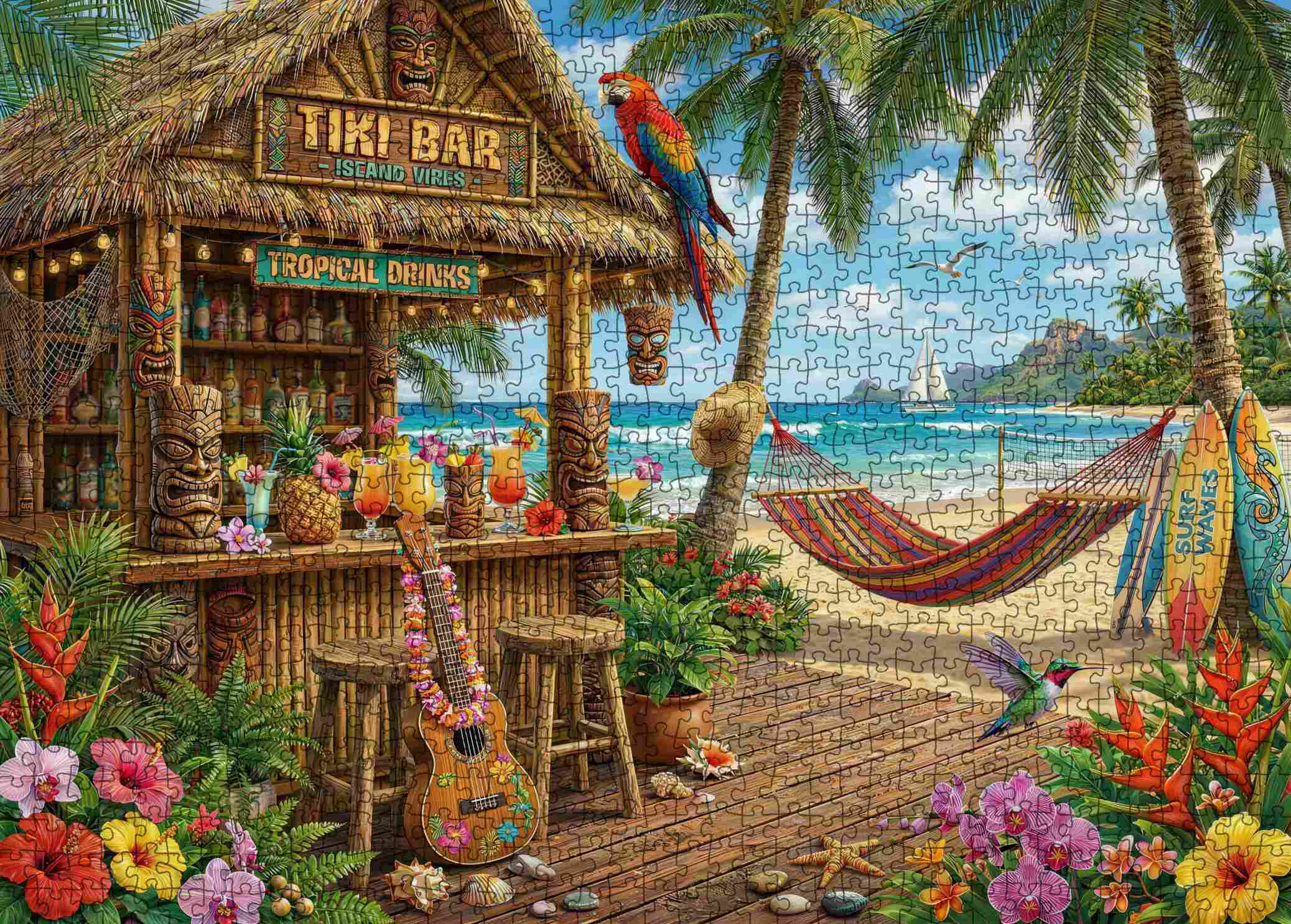 tucocoo-tropical-tiki-bar-puzzle-1000-teile-insel image 2