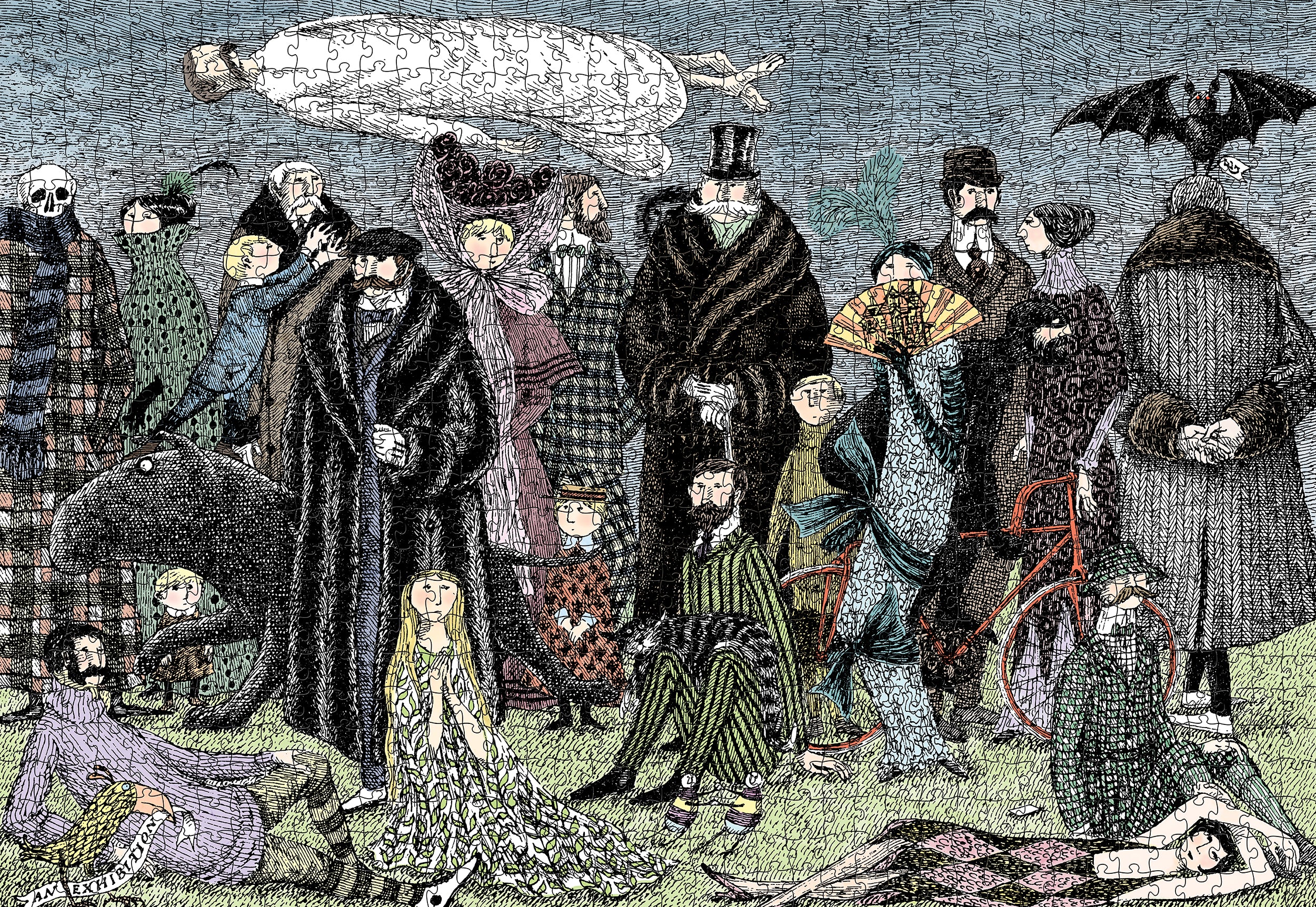 pomegranate-edward-gorey-puzzle-1000-teile-untitled-1965 image 2