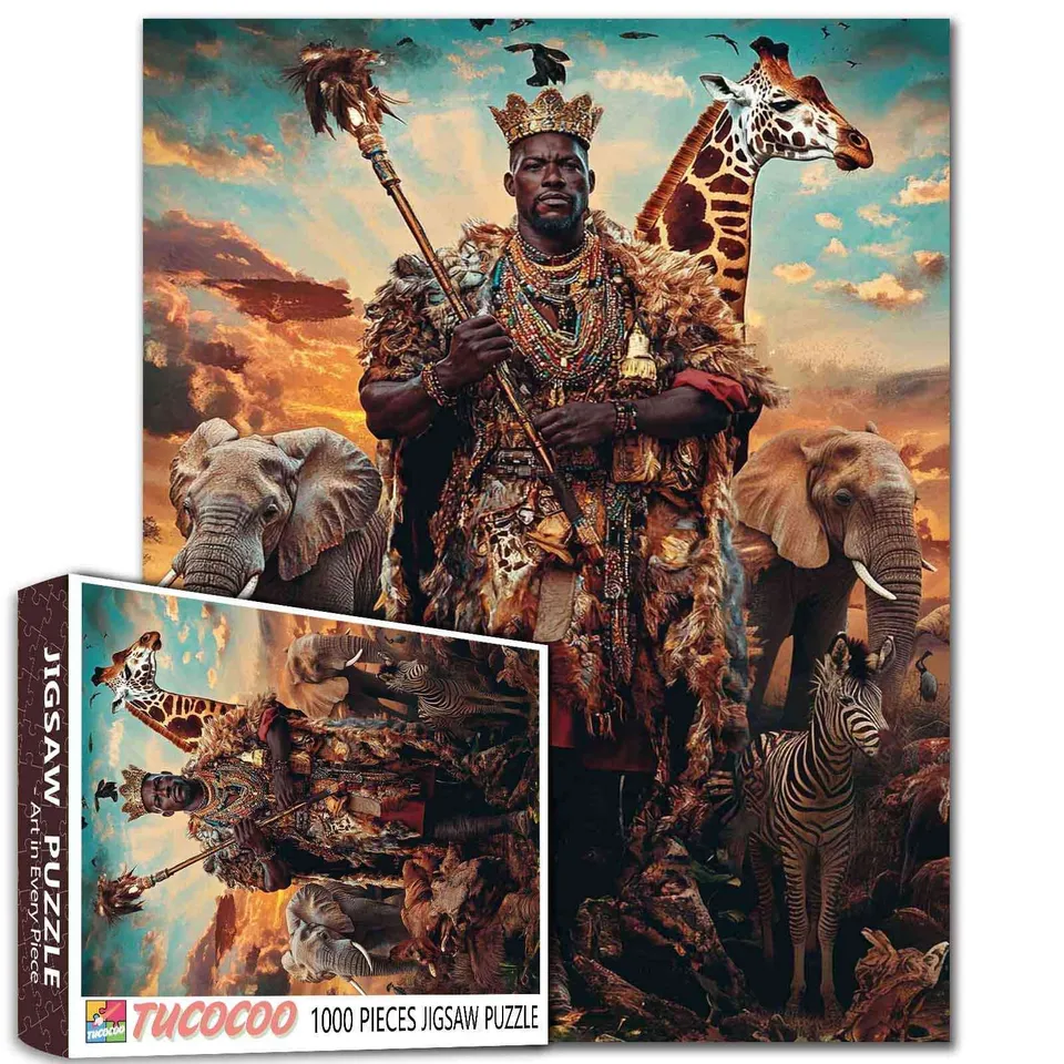 tucocoo-majestic-king-with-wildlife-puzzle-1000-teile image 1