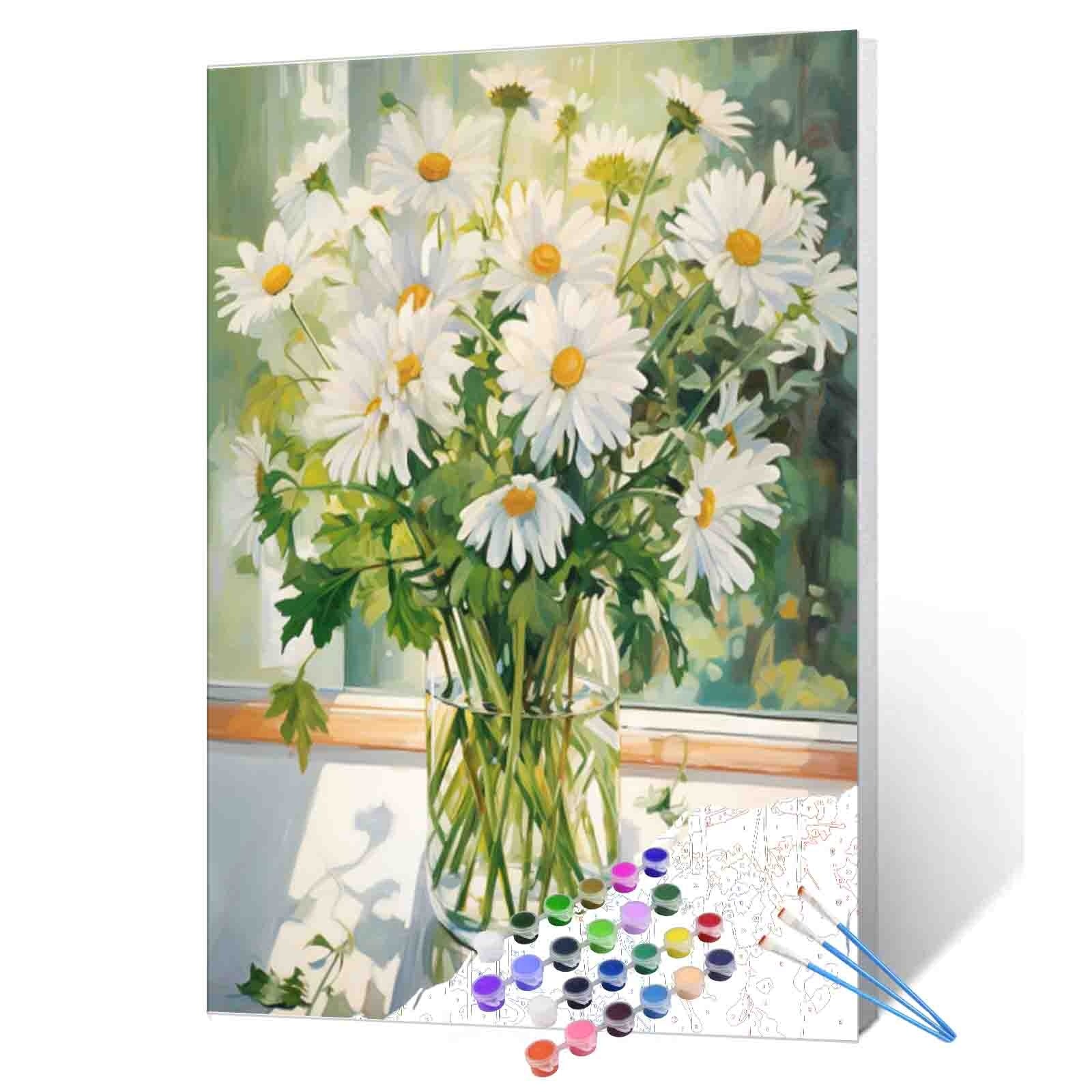 tucocoo-margeriten-in-vase-malen-nach-zahlen-40x50-ohne-rahmen image 1