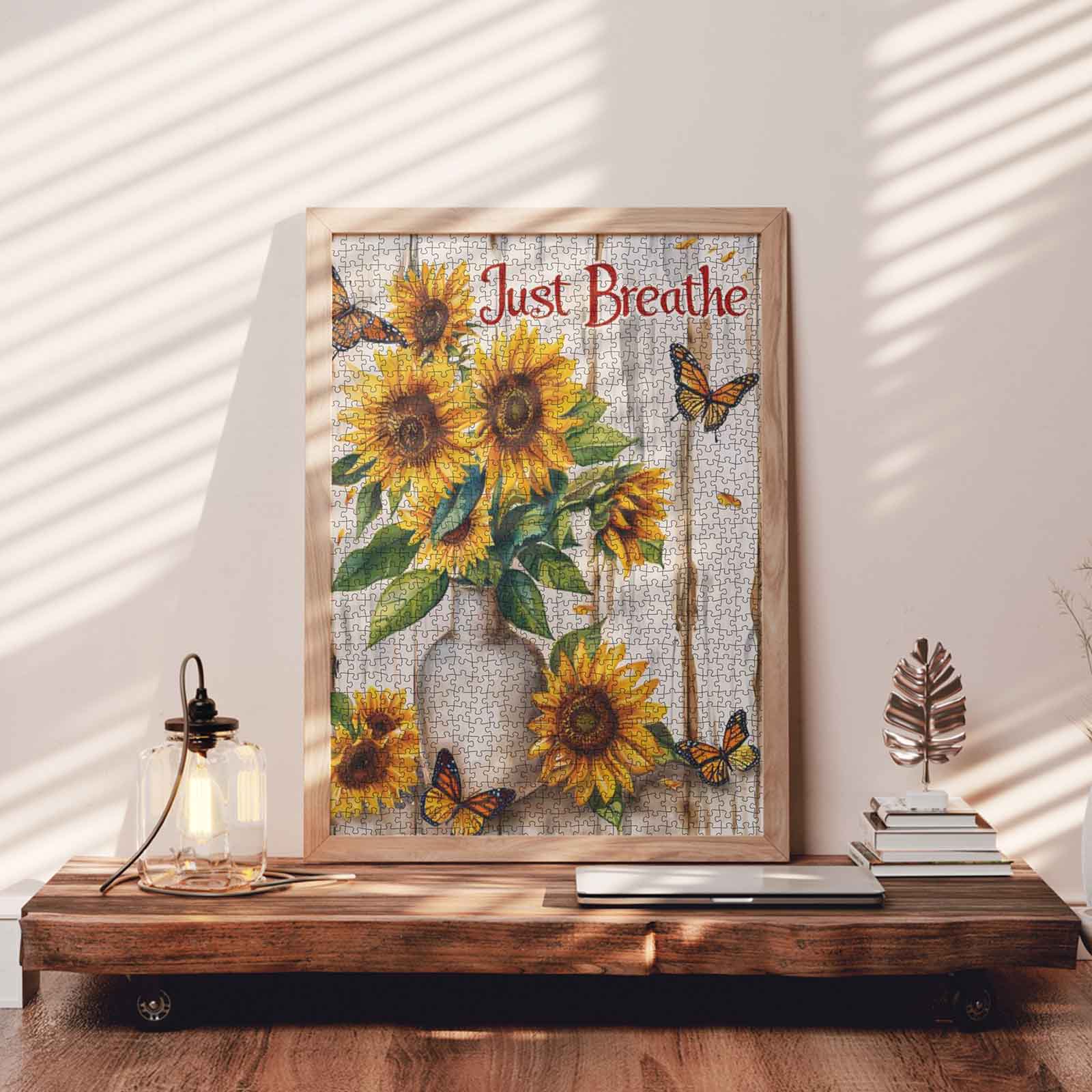 tucocoo-sunflowers-butterfly-puzzle-1000-teile-blumen image 3