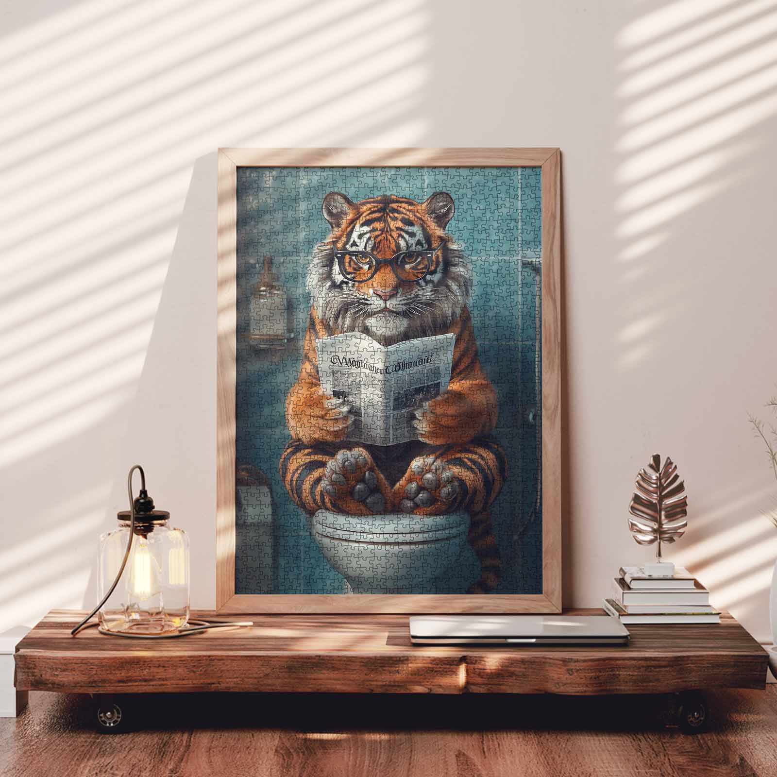 tucocoo-tiger-reading-on-toilet-puzzle-1000-teile-tiger image 3