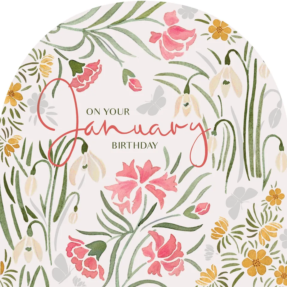 otter-house-birthday-blooms-geburtstagskarte-januar-goldfolie image 1