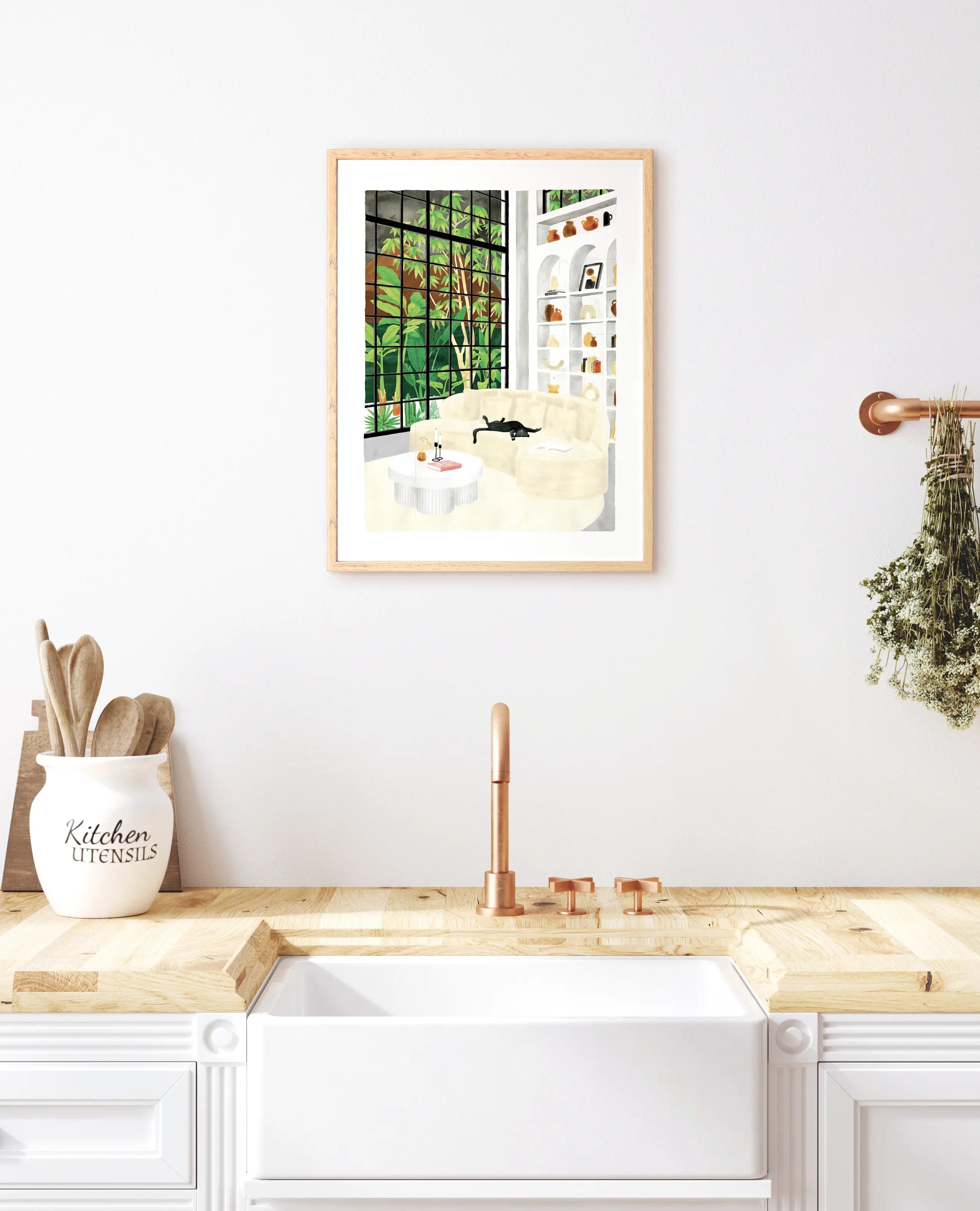 all-the-ways-to-say-white-sofa-poster-50-x-70-cm-katze image 2