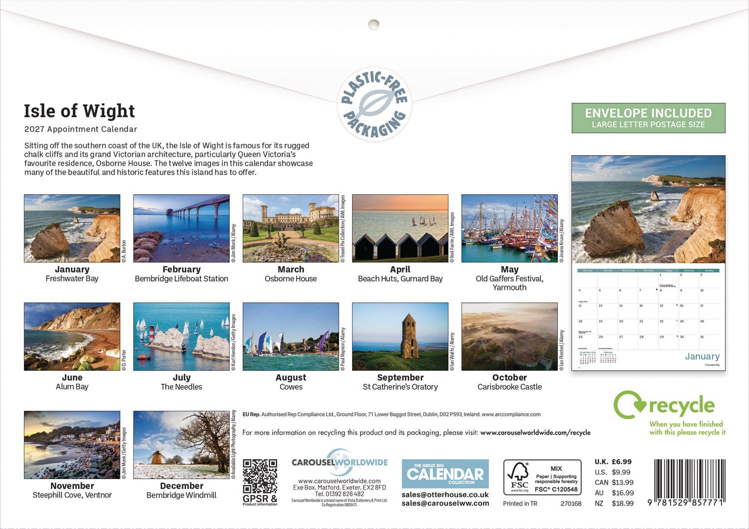 otter-house-isle-of-wight-a4-kalender-2027-landschaft image 2