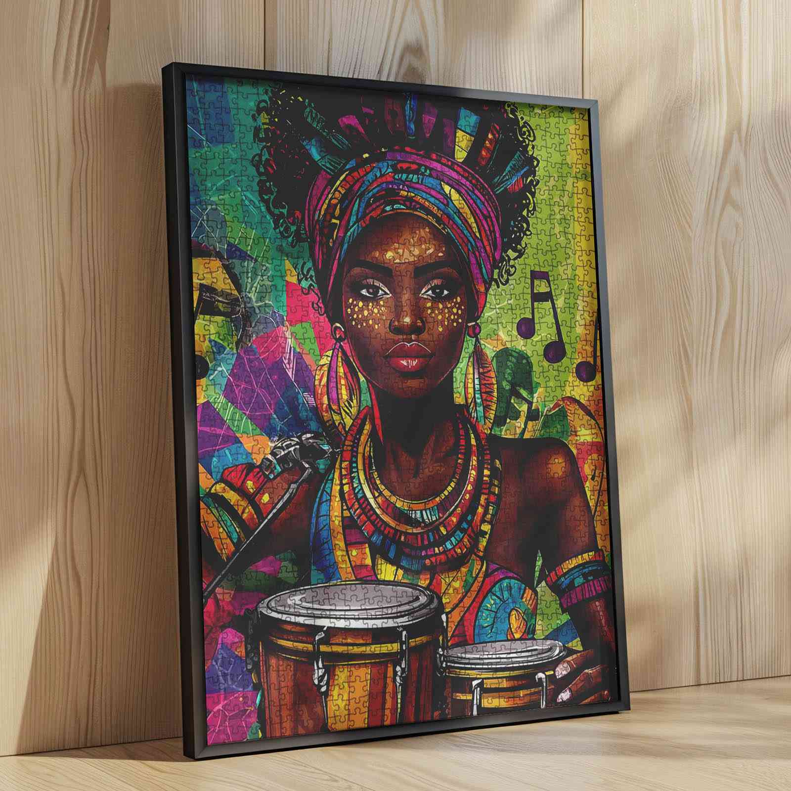 tucocoo-jigsaw-vibrant-african-drummer-puzzle-1000-teile image 4