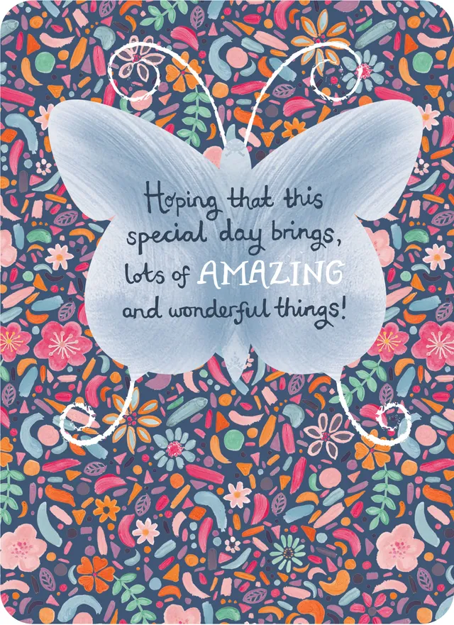 otter-house-beautiful-moments-butterfly-on-pattern-gru-karte-blume image 1