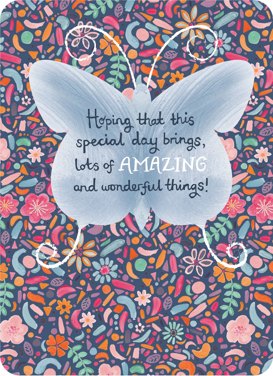 otter-house-beautiful-moments-butterfly-on-pattern-gru-karte-blume image 1