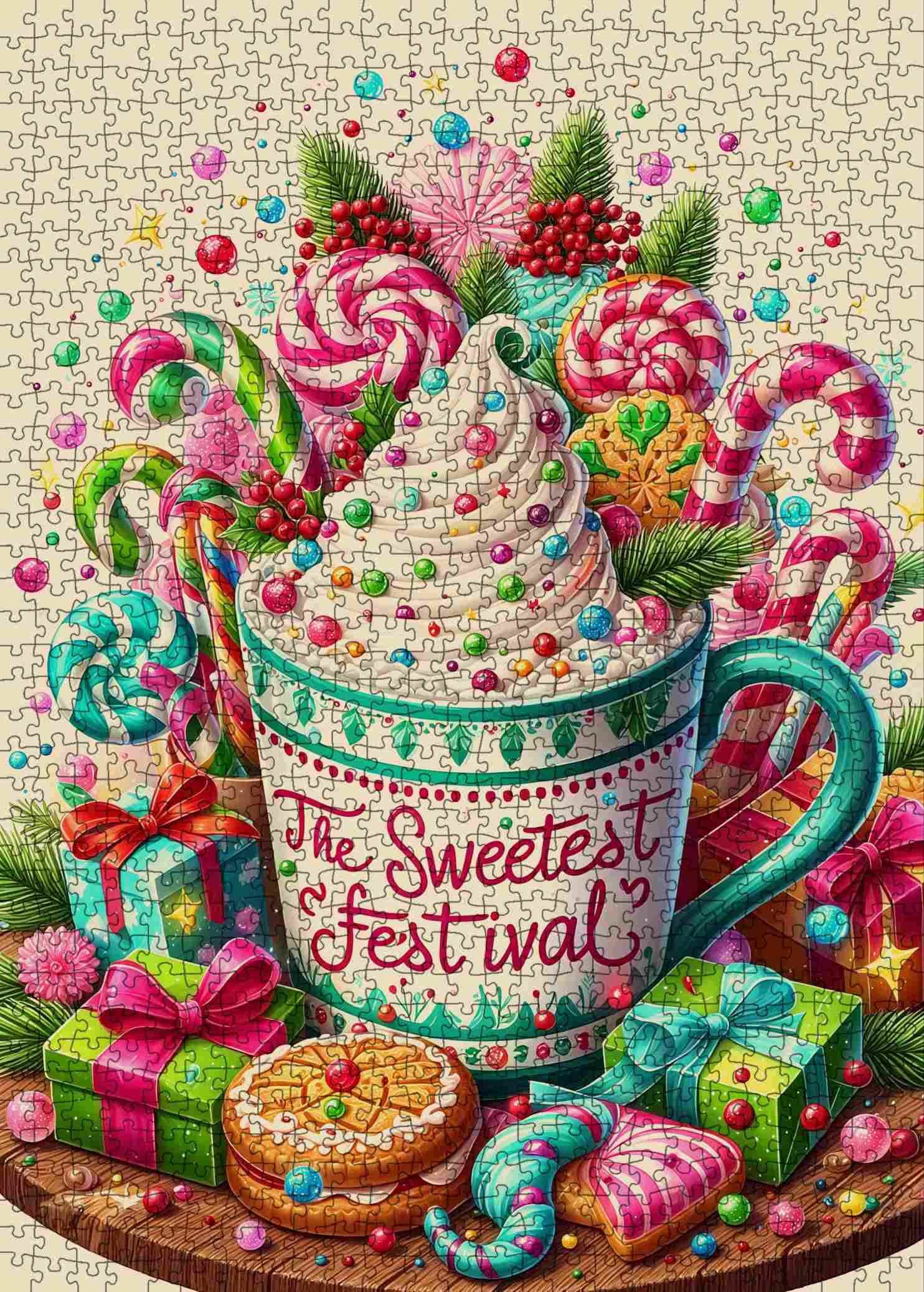 tucocoo-jigsaw-puzzles-sweet-christmas-candy-festival-puzzle-1000-teile image 2
