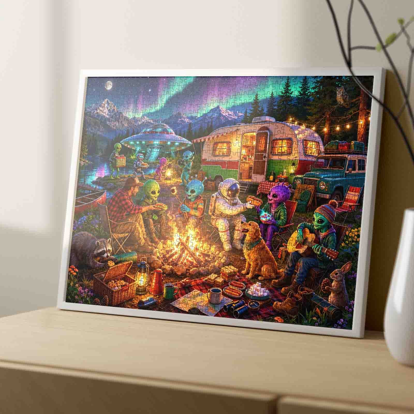 tucocoo-jigsaw-alien-camping-puzzle-1000-teile-nordlichter image 4