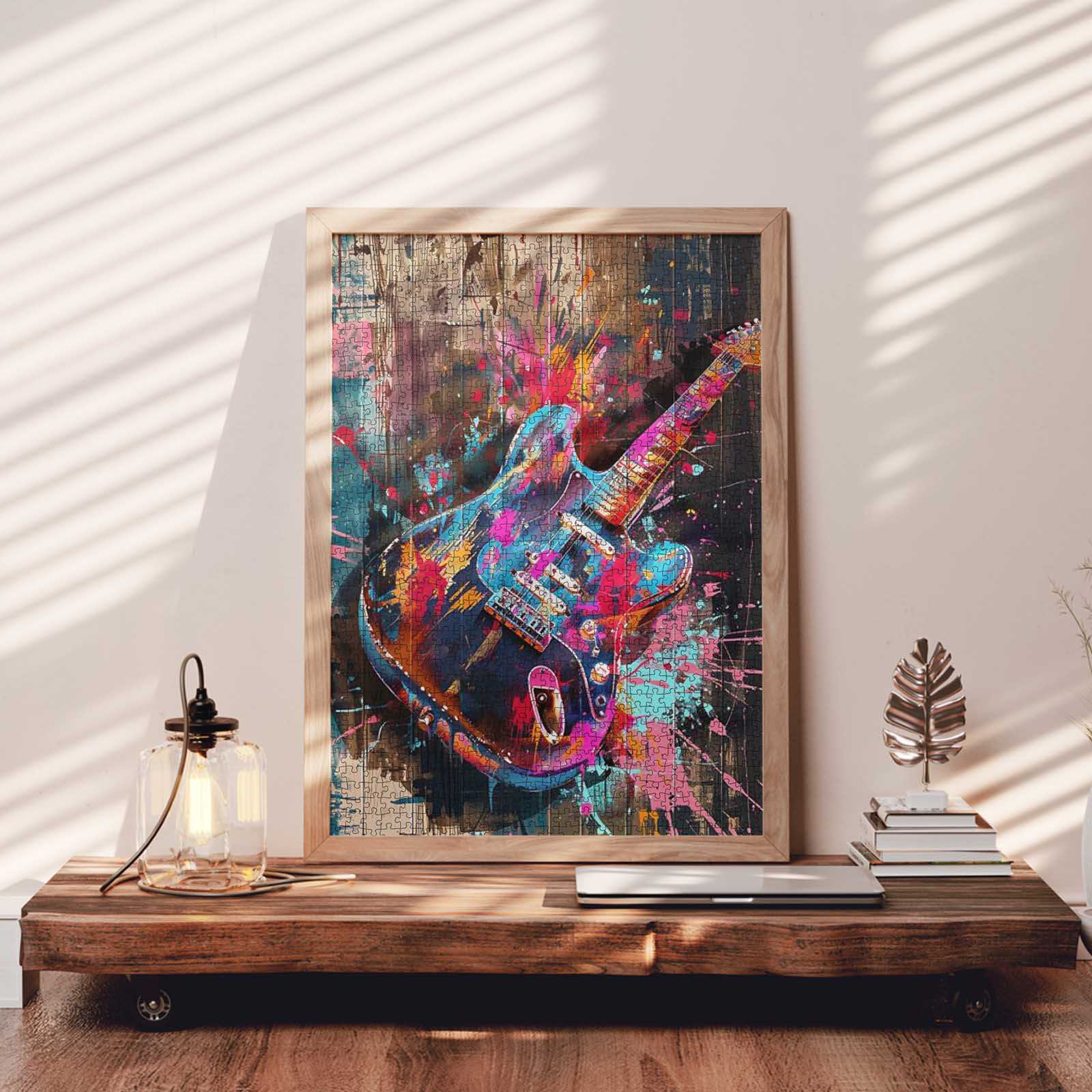 tucocoo-graffiti-electric-guitar-puzzle-1000-teile-gitarre image 3