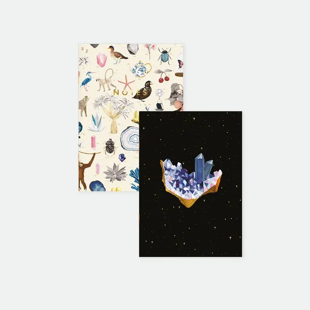 all-the-ways-to-say-curiosity-notizbuch-a6-2er-set-sterne image 1