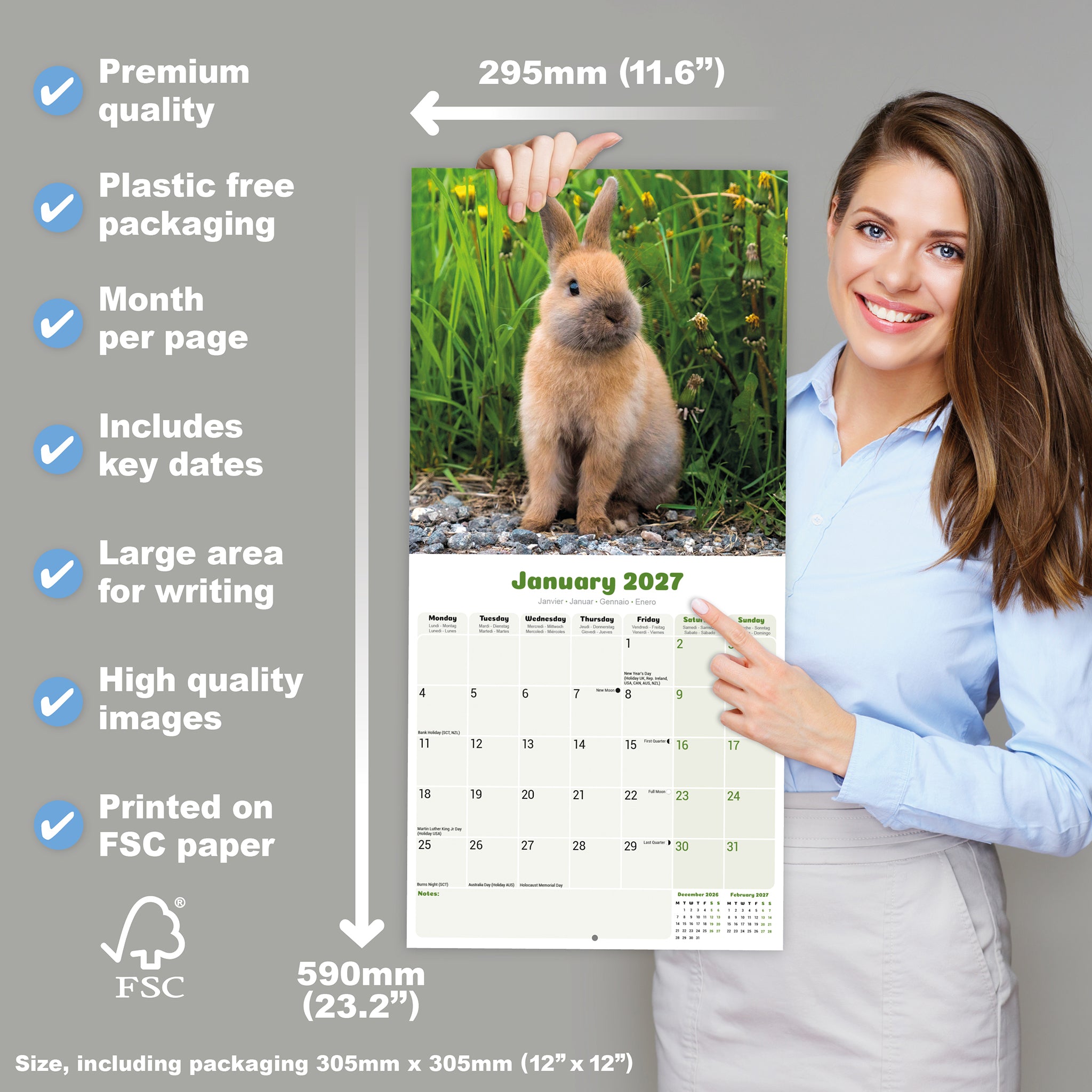 otter-house-rabbits-wandkalender-2027-hasen-tierkalender image 4