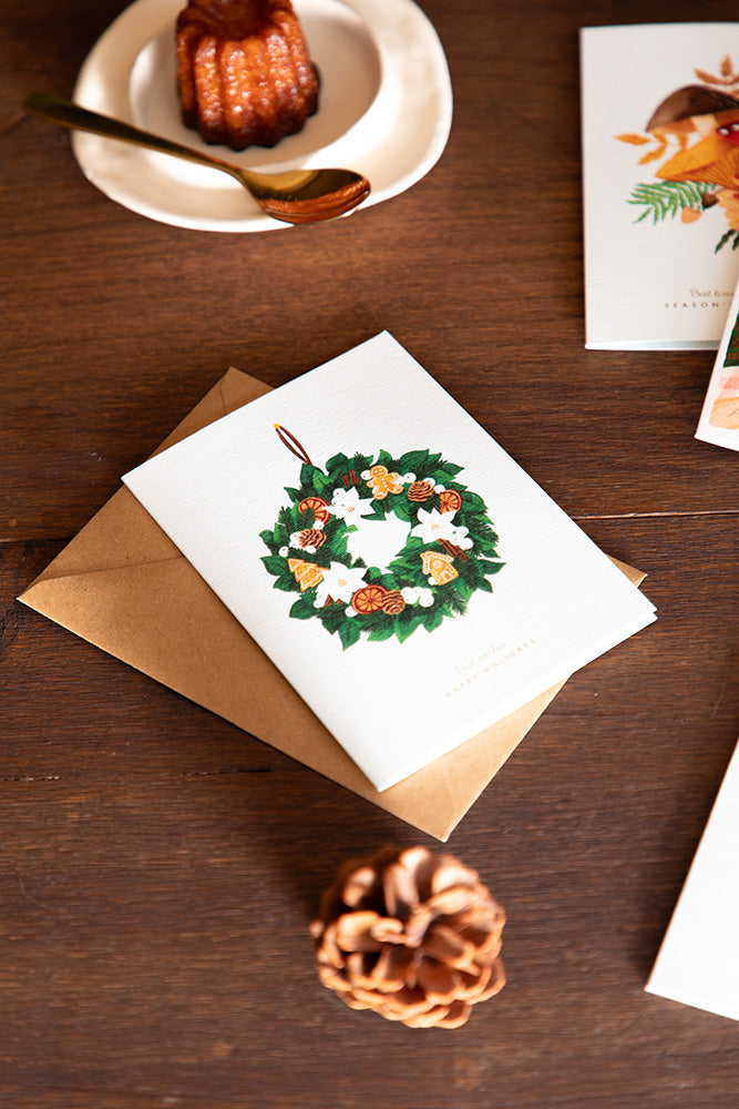 all-the-ways-to-say-couronne-chic-weihnachtskarte-goldfolie image 2