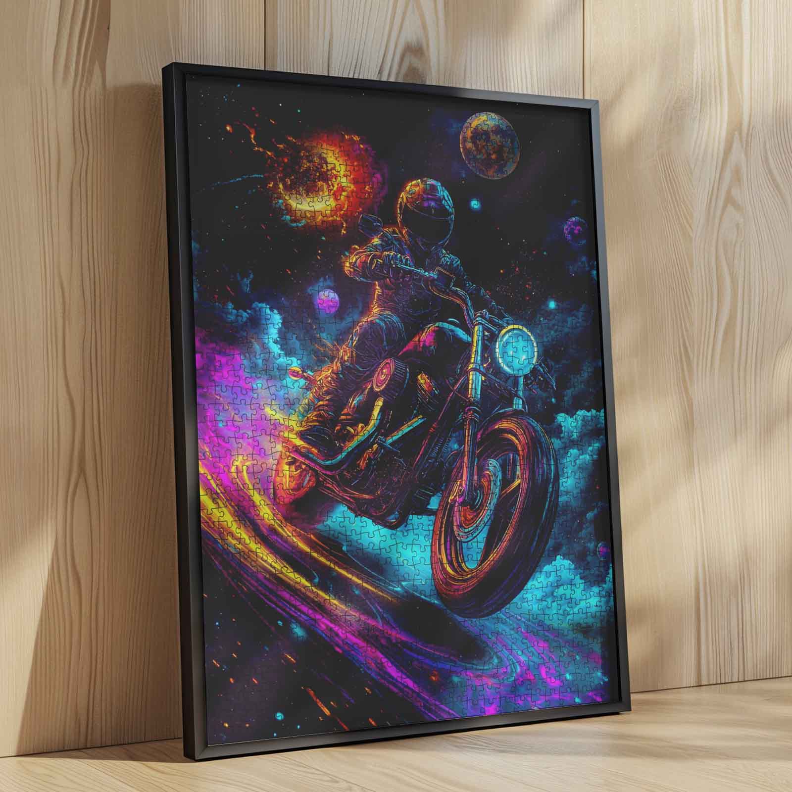 tucocoo-jigsaw-puzzles-cosmic-ride-puzzle-1000-teile-motorrad image 4