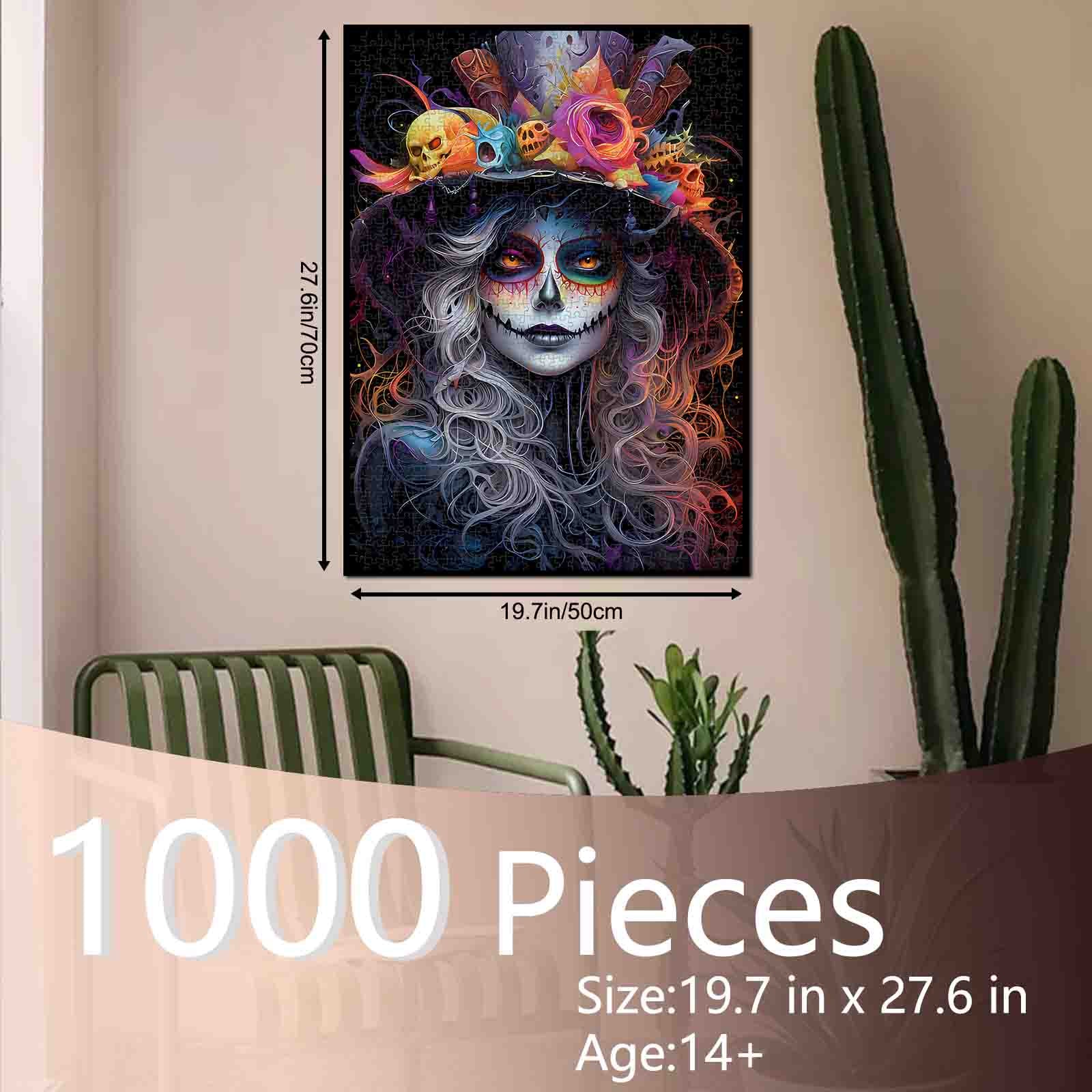 tucocoo-midnight-catrina-glow-puzzle-1000-teile-totenkopf image 5