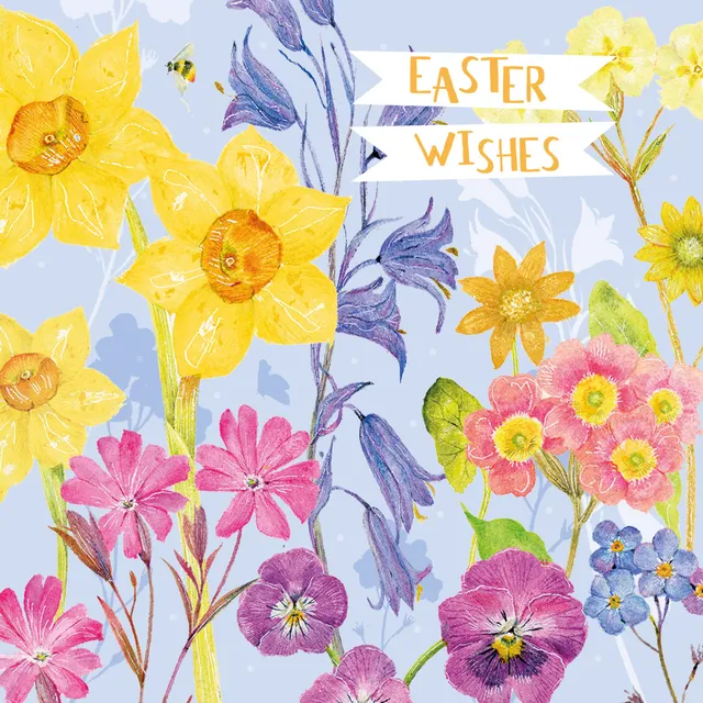 otter-house-easter-florals-osterkarten-5er-pack-blumen image 1