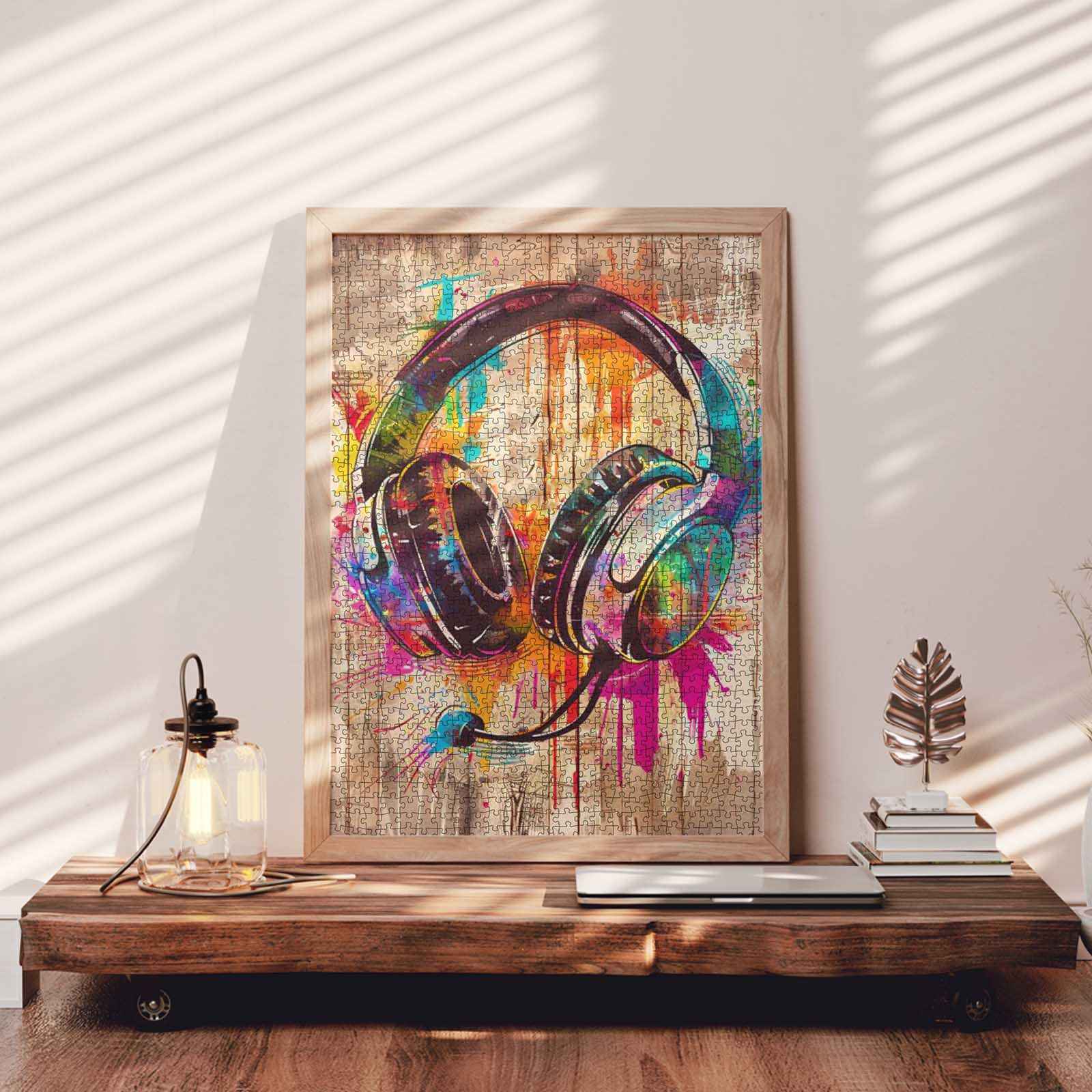 tucocoo-graffiti-headphones-puzzle-1000-teile-neon-motiv image 3