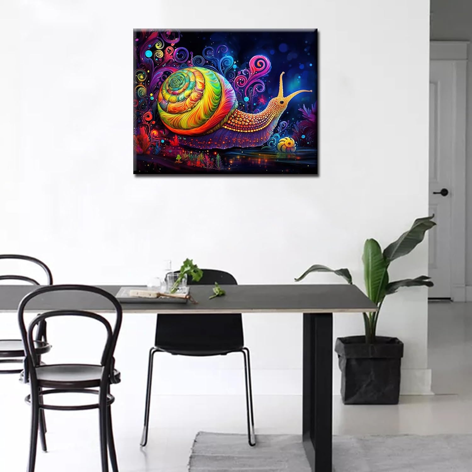 tucocoo-paint-by-numbers-fancy-colorful-schnecke-malen-nach-zahlen-ohne-rahmen image 3