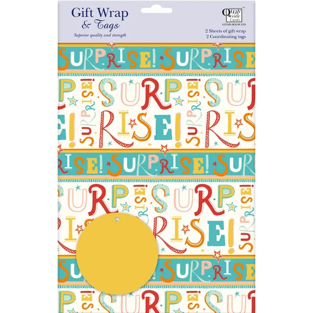 otter-house-surprise-text-geschenkpapier-set-sterne-2-bogen image 1