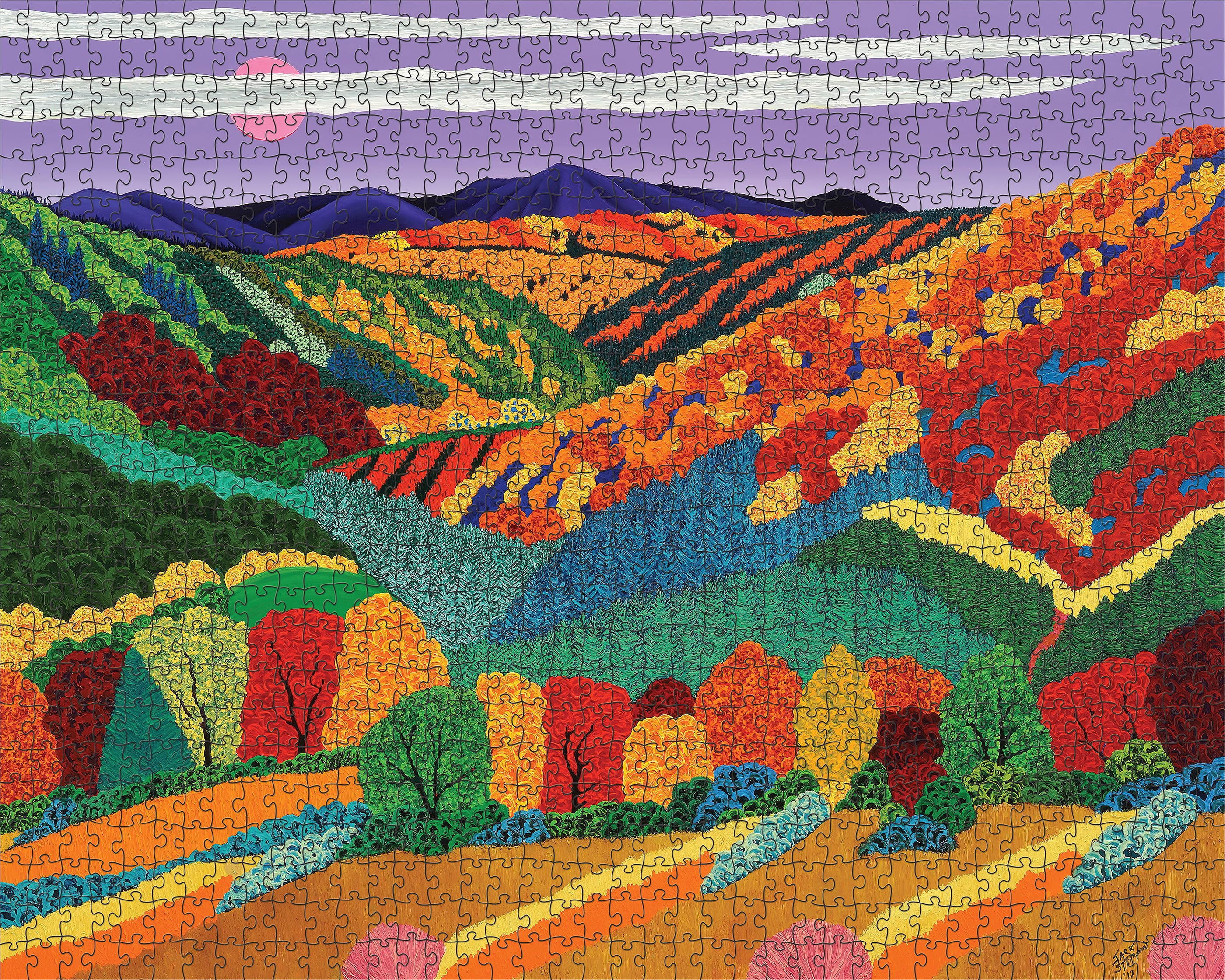 pomegranate-catskill-moon-1000-teile-puzzle-landschaft image 2