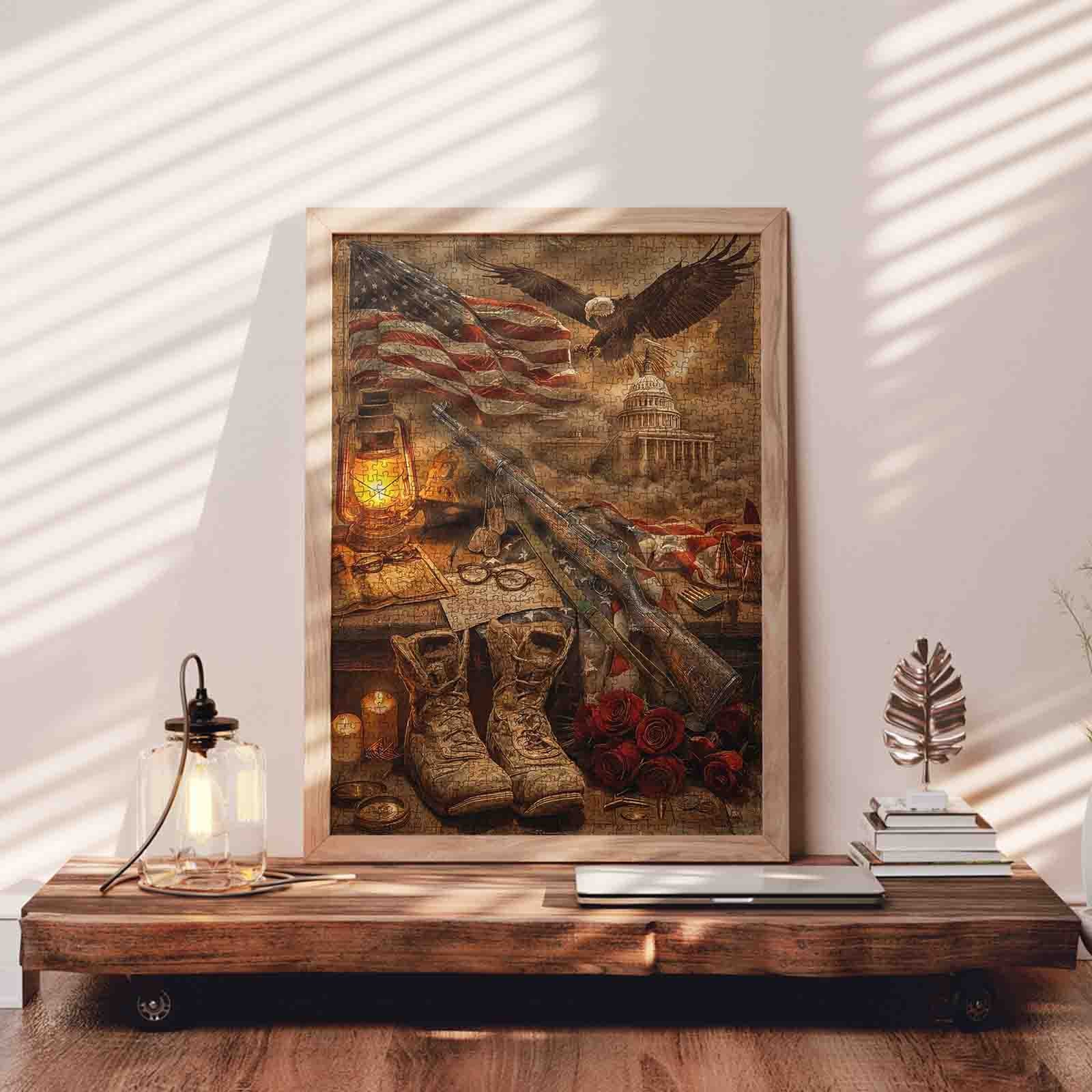 tucocoo-jigsaw-patriotic-military-memorial-puzzle-1000-teile-flagge image 3