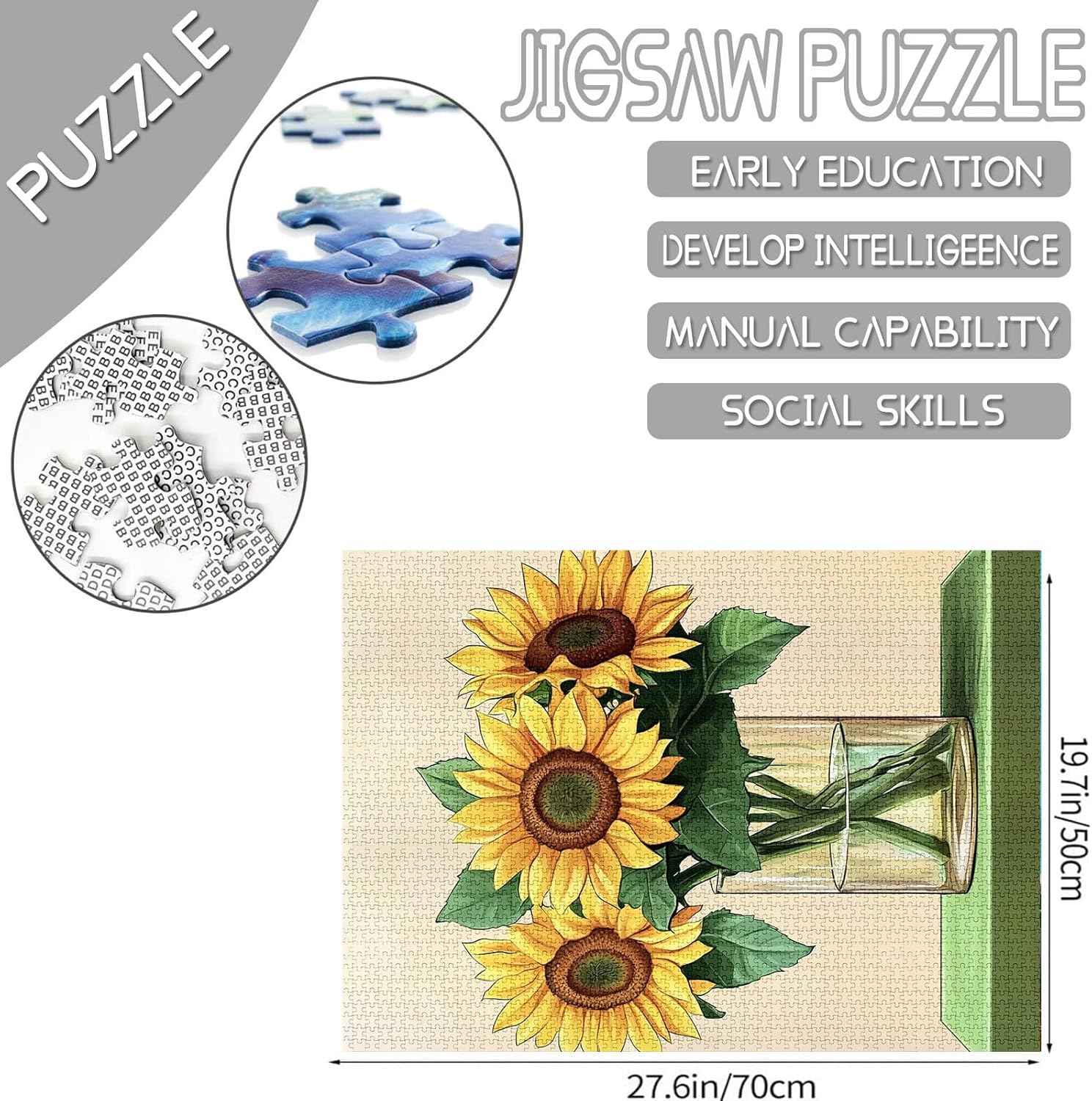 tucocoo-sonnenblumen-vase-puzzle-1000-teile-retro image 4