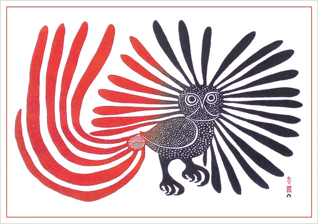 pomegranate-ashevak-enchanted-owl-klappkarte-eule image 1