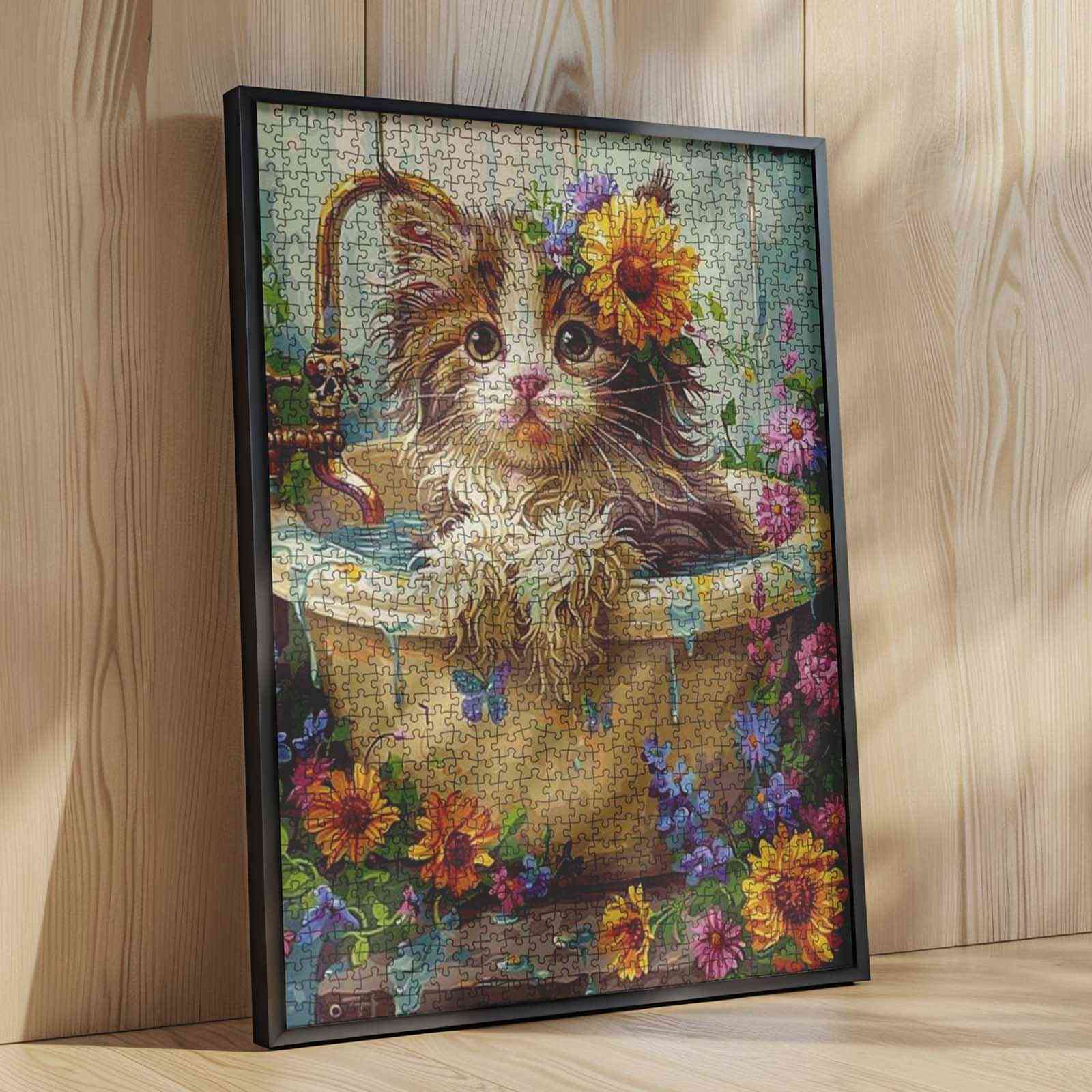 tucocoo-jigsaw-puzzles-flower-cat-bath-puzzle-1000-teile-k-tzchen image 4