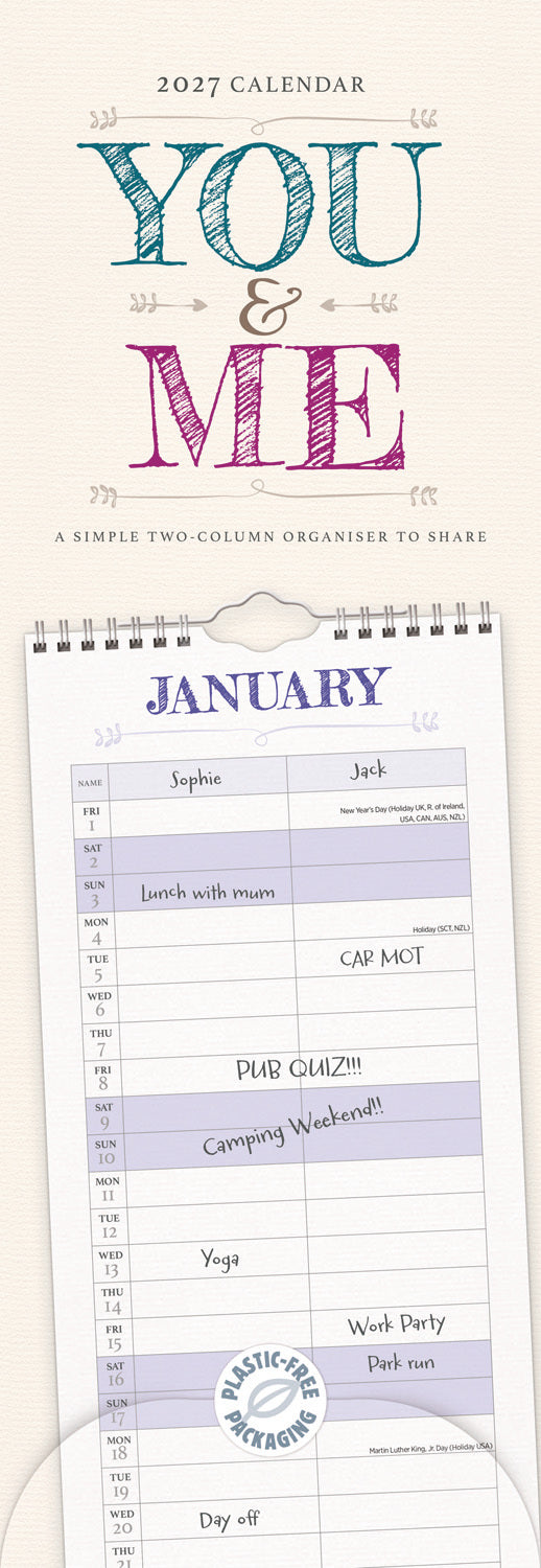 otter-house-you-and-me-planner-slim-kalender-2027 image 1