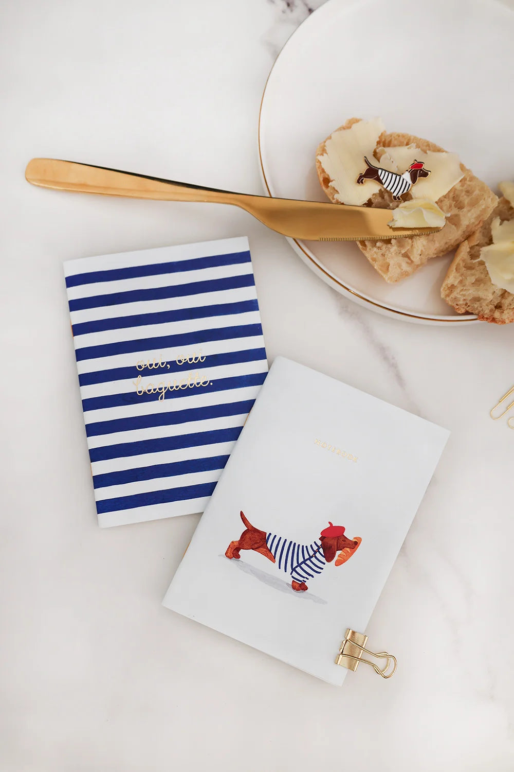 all-the-ways-to-say-oui-baguette-pocket-notebook-a6-duo-blanko image 5