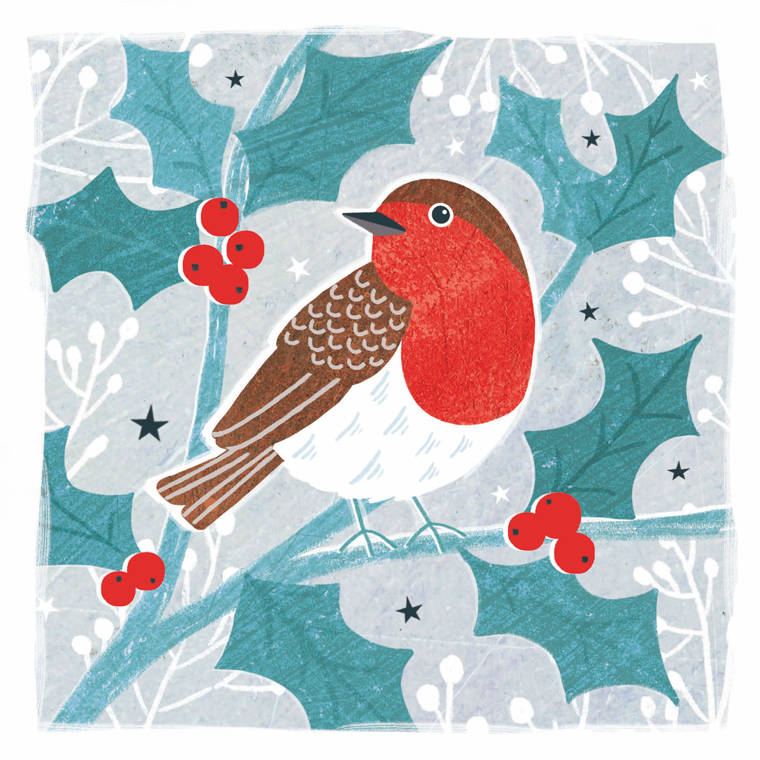 otter-house-christmas-robins-berries-weihnachtskarten-10er-rspb image 2