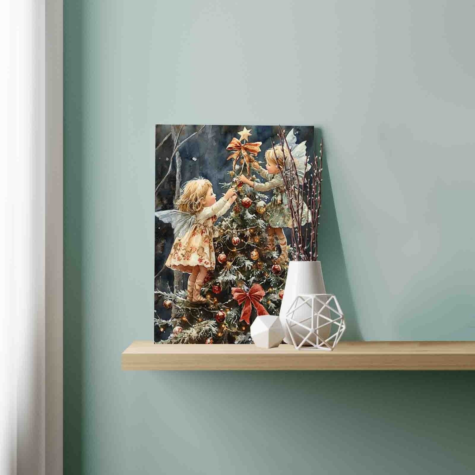 tucocoo-fairy-girls-decorating-christmas-tree-malen-nach-zahlen-40x50-ohne-rahme image 3