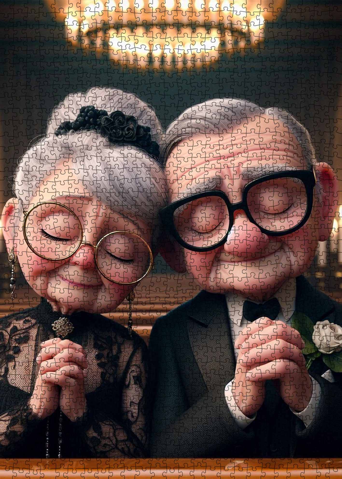 tucocoo-vintage-loving-couple-portrait-puzzle-1000-teile image 2