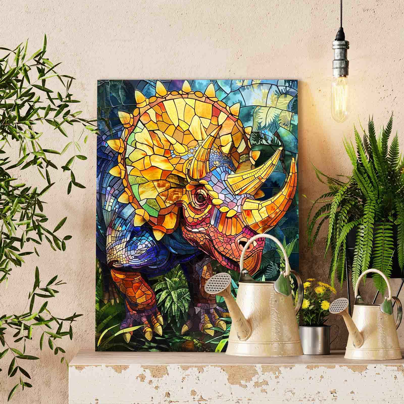 tucocoo-triceratops-jungle-encounter-malen-nach-zahlen-40x50-cm image 2