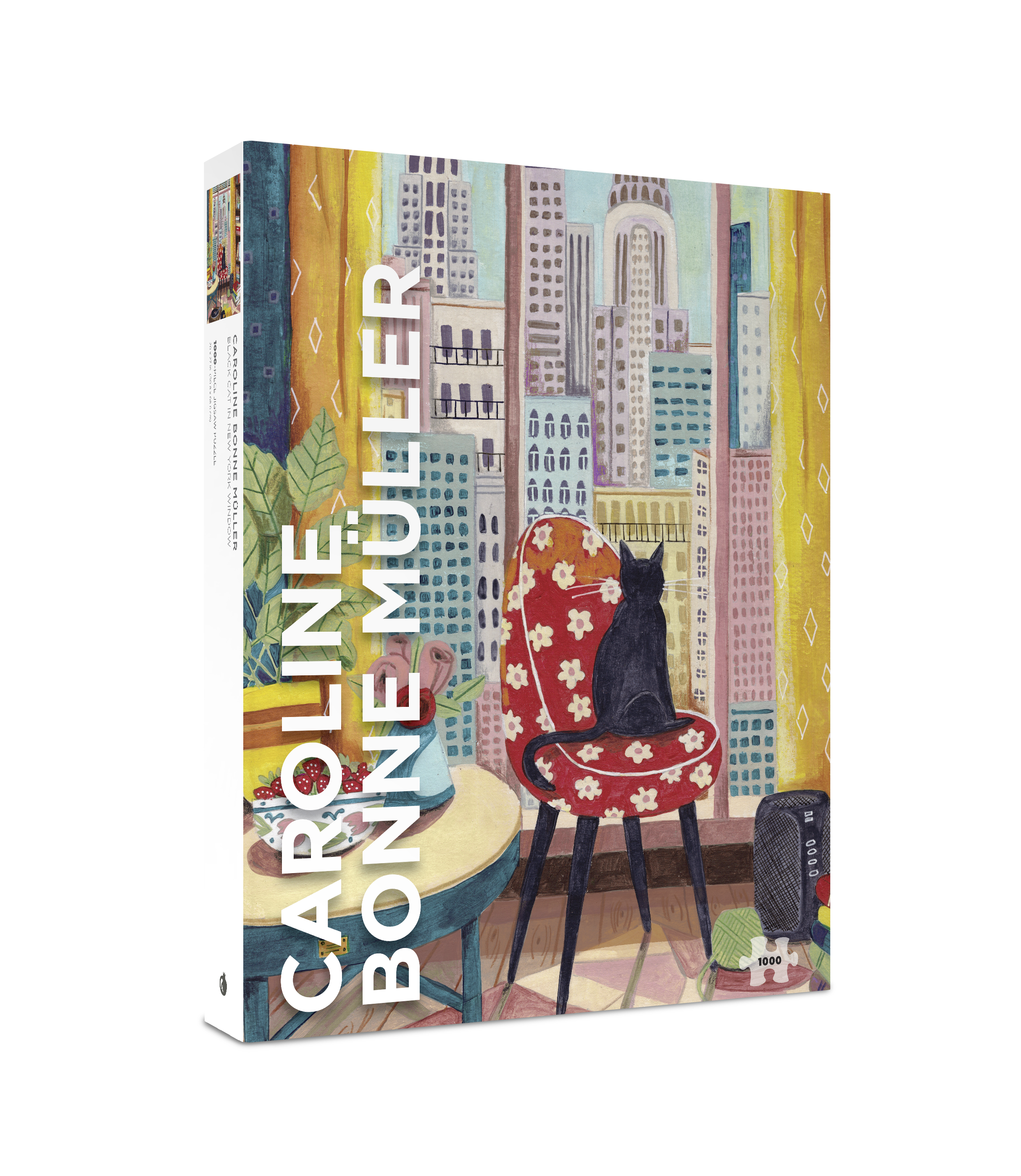 pomegranate-caroline-bonne-m-ller-black-cat-puzzle-1000-teile image 1