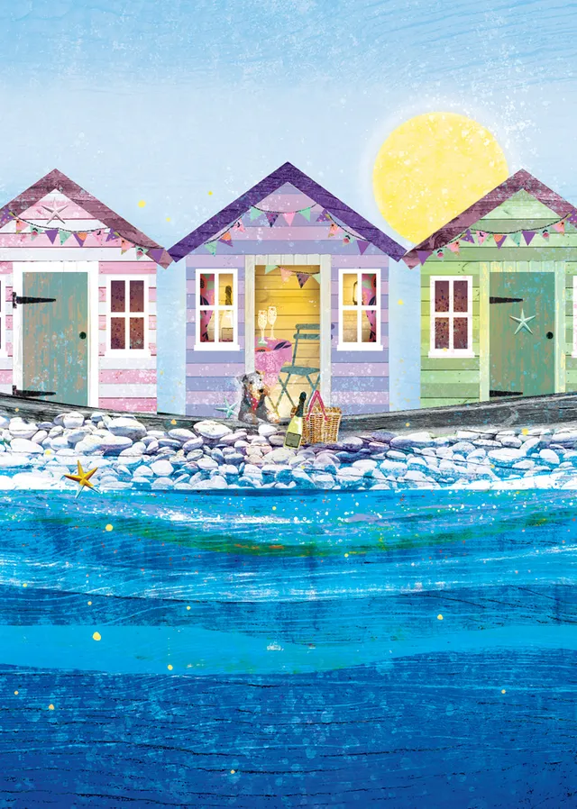 otter-house-sea-view-mini-notizkarten-6er-pack-strand image 1