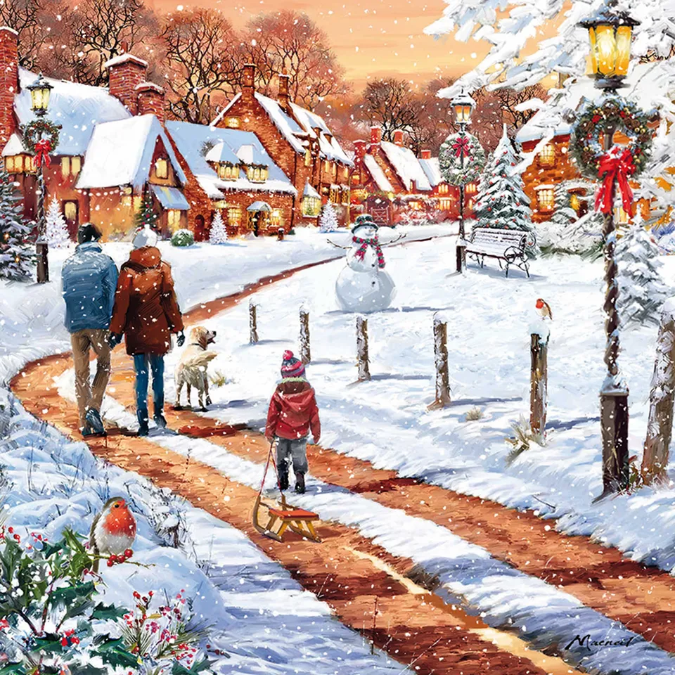 otter-house-christmas-winter-scenes-weihnachtskarten-set image 1