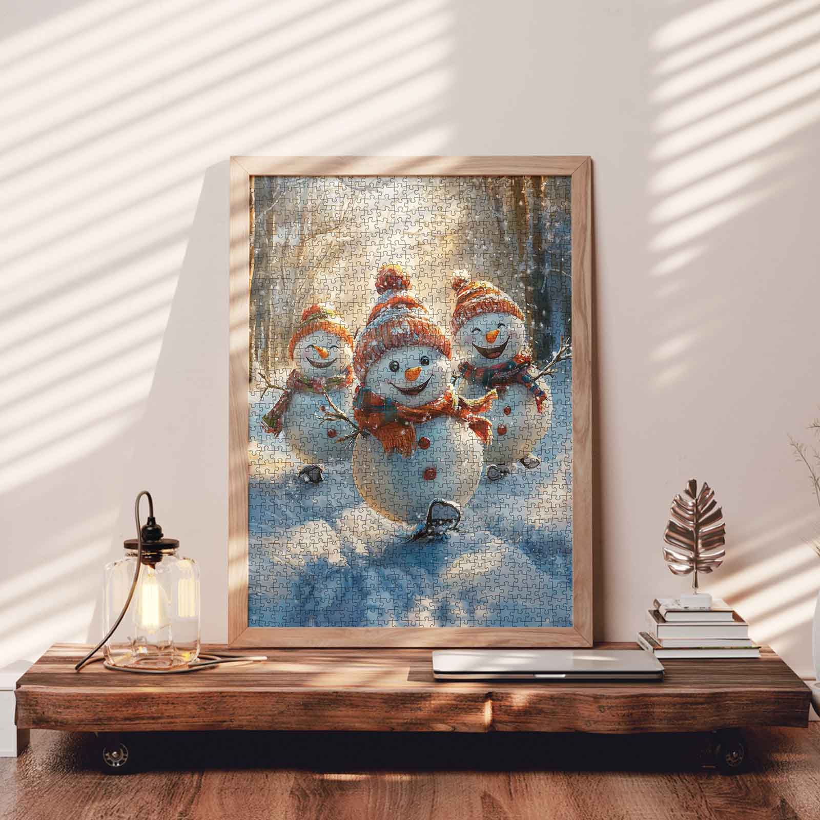 tucocoo-dancing-snowmen-jigsaw-puzzle-1000-teile-winter image 3