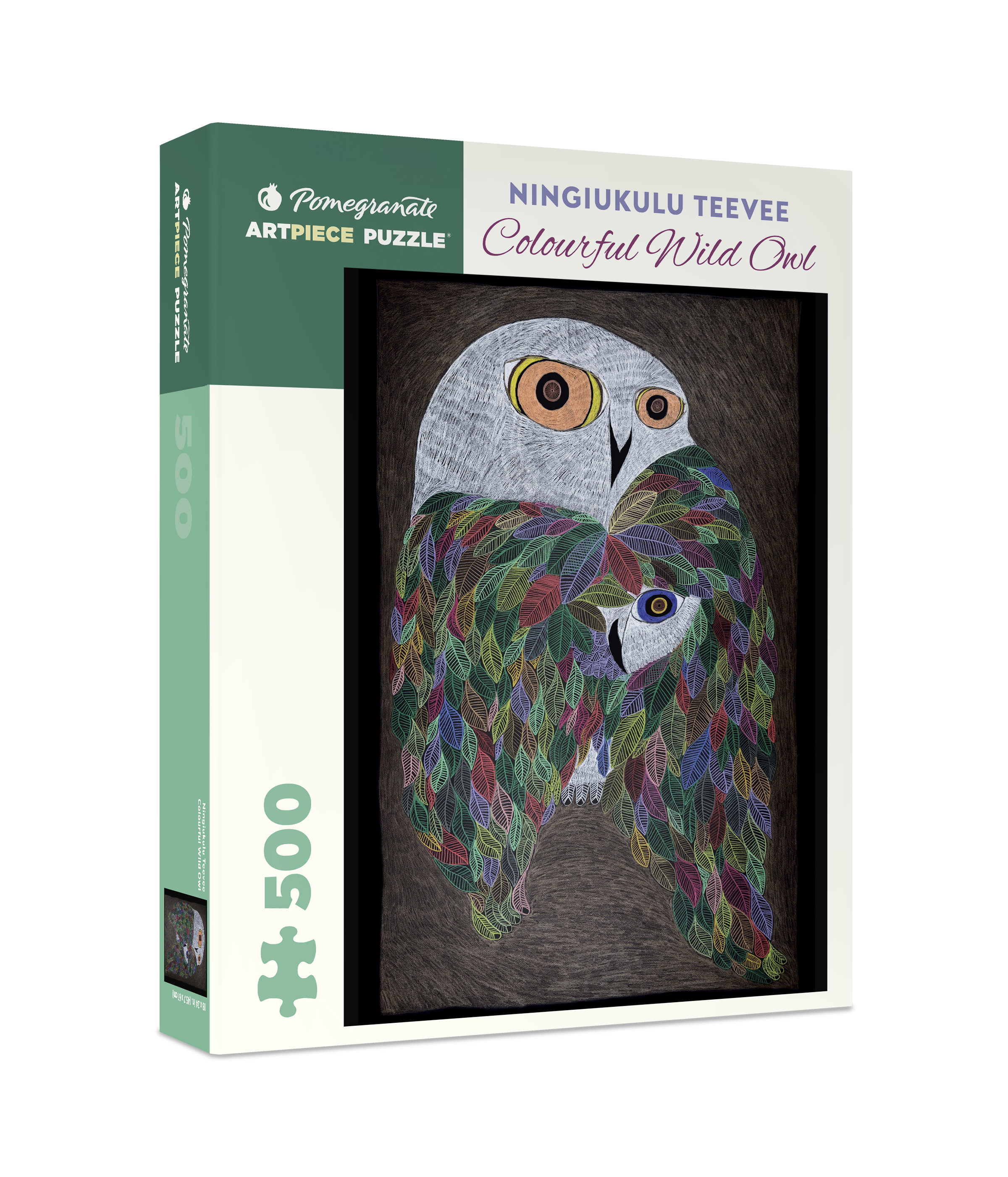 pomegranate-ningiukulu-teevee-colourful-wild-owl-puzzle-500-teile image 1