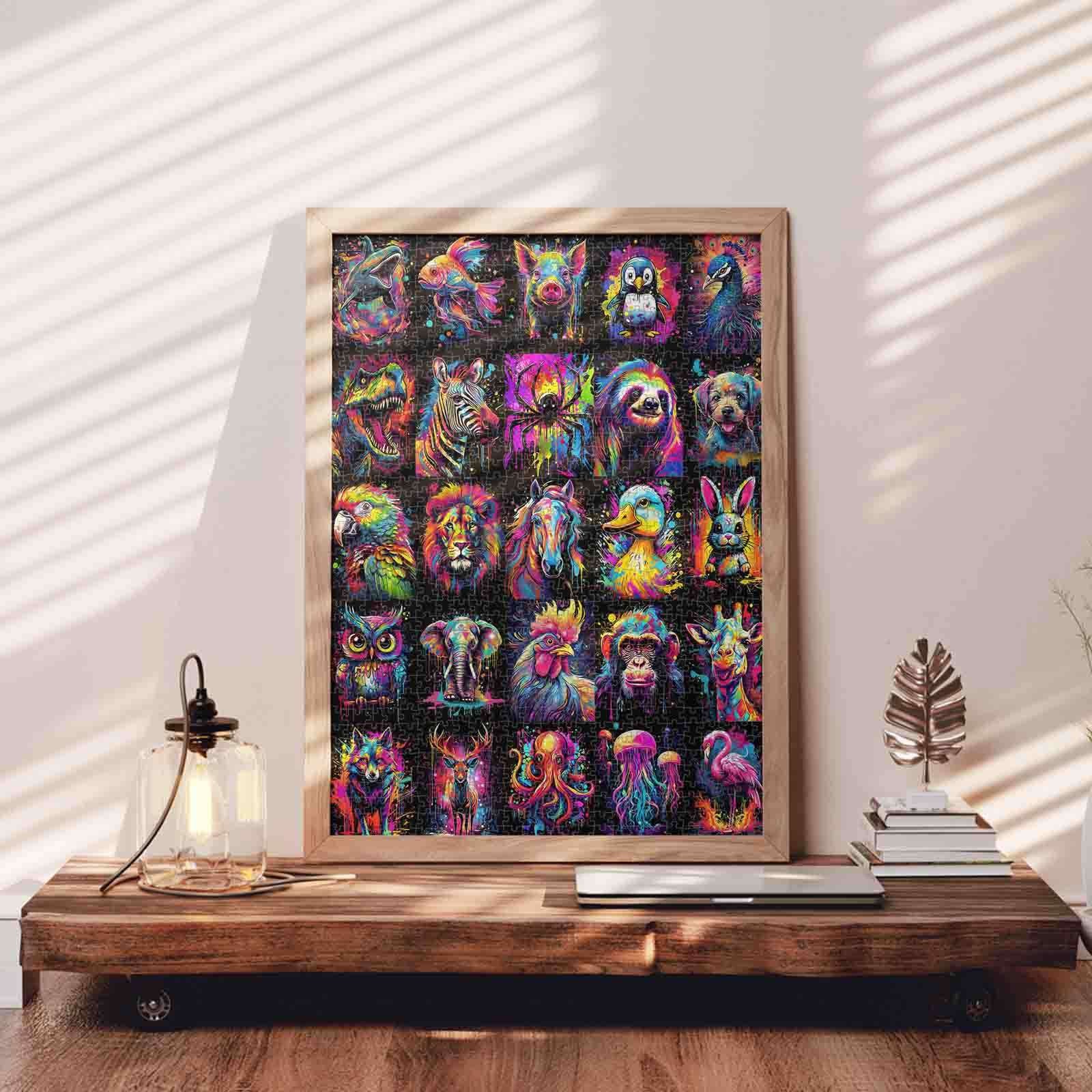 tucocoo-graffiti-animal-portraits-puzzle-1000-teile-bunt image 3